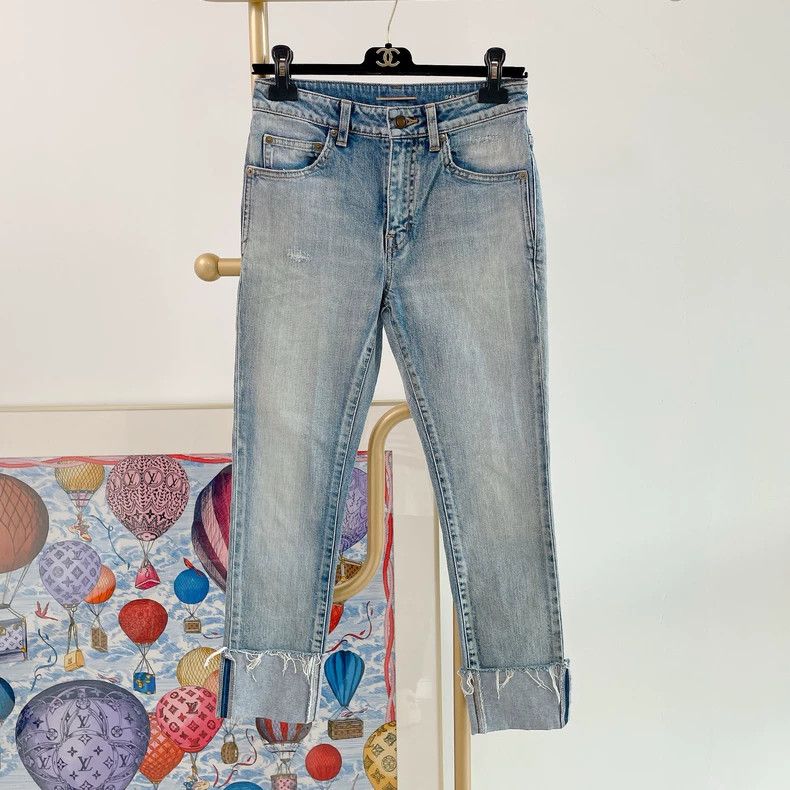 Saint Laurent Light Blue Denim Jeans
