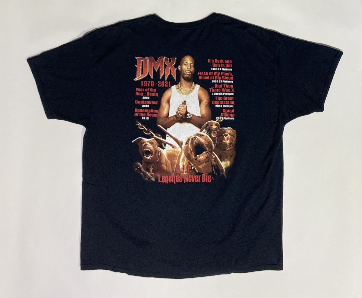 Rap Tees DMX Rest In Peace T-shirt (sz XL) Size US XL / EU 56 / 4 - 4 Thumbnail