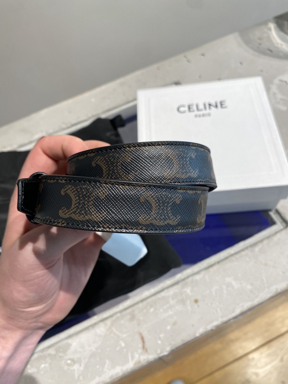 Celine BNWT Celine Triomphe Belt Size ONE SIZE - 4 Thumbnail