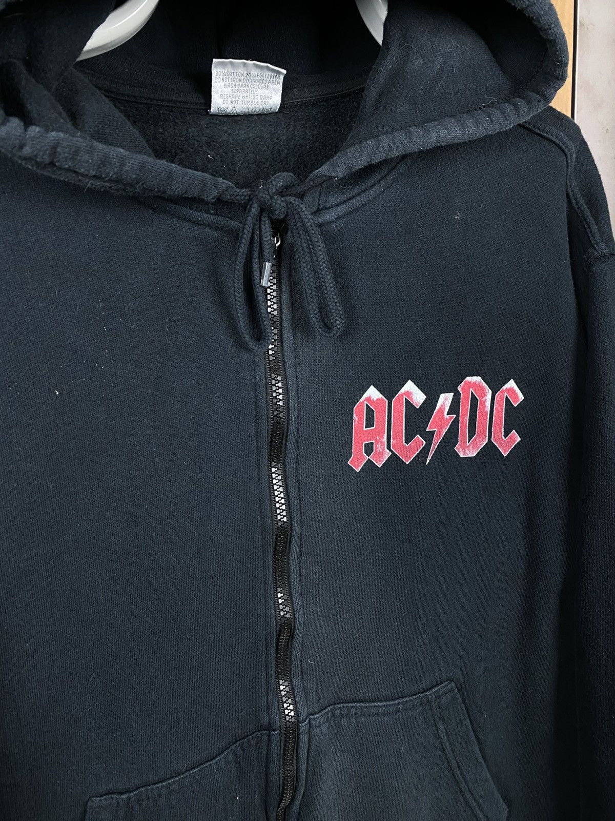 AC/DC 🎸Vintage 2008 Hoodie Zip Up AC/DC Black Ice Rock Band VTG🎸 Size US M / EU 48-50 / 2 - 6 Thumbnail
