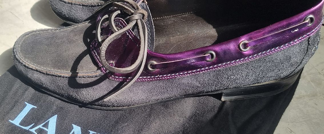 RARE RUNWAY boat shoes and belt - Main Image