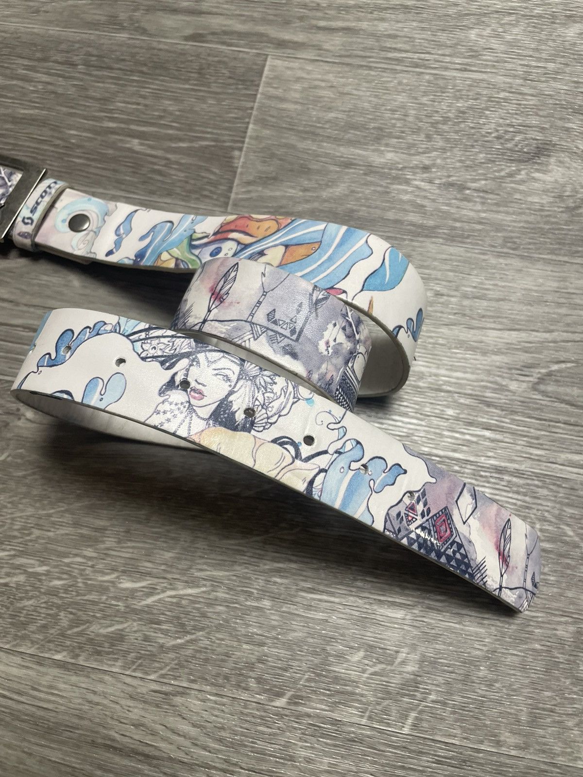 Other Scott Japanese Style Print Y2K Belt Size ONE SIZE - 4 Thumbnail