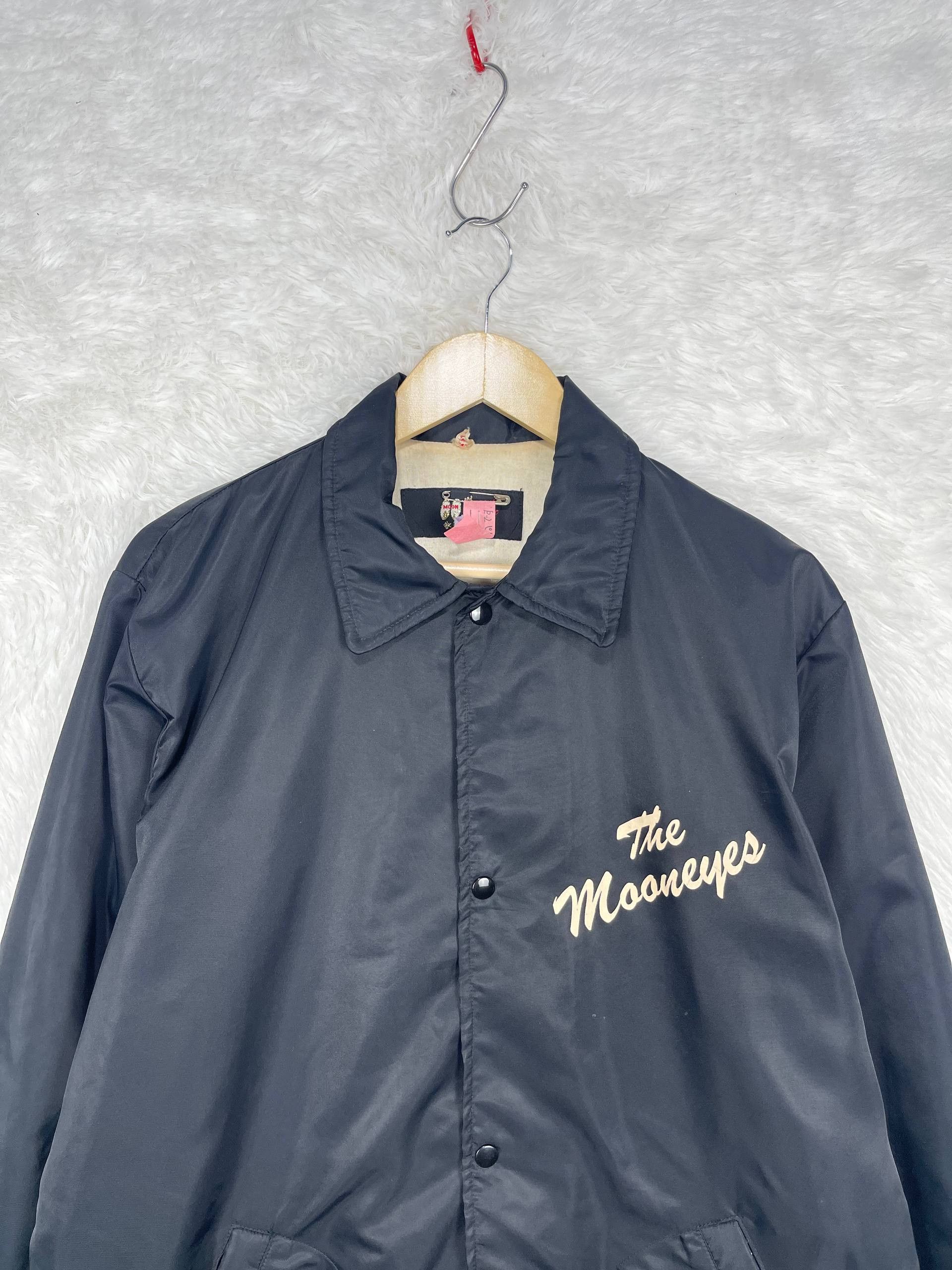 Japanese Brand Vintage Mooneyes Racing Jacket Black Embroidered Logo AX0051 Size US XL / EU 56 / 4 - 3 Thumbnail
