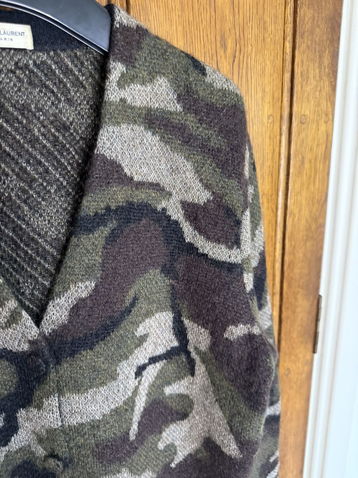 Saint Laurent Paris SS15 Saint Laurent camo camouflage cardigan Hedi Psych Rock Size US S / EU 44-46 / 1 - 15 Thumbnail