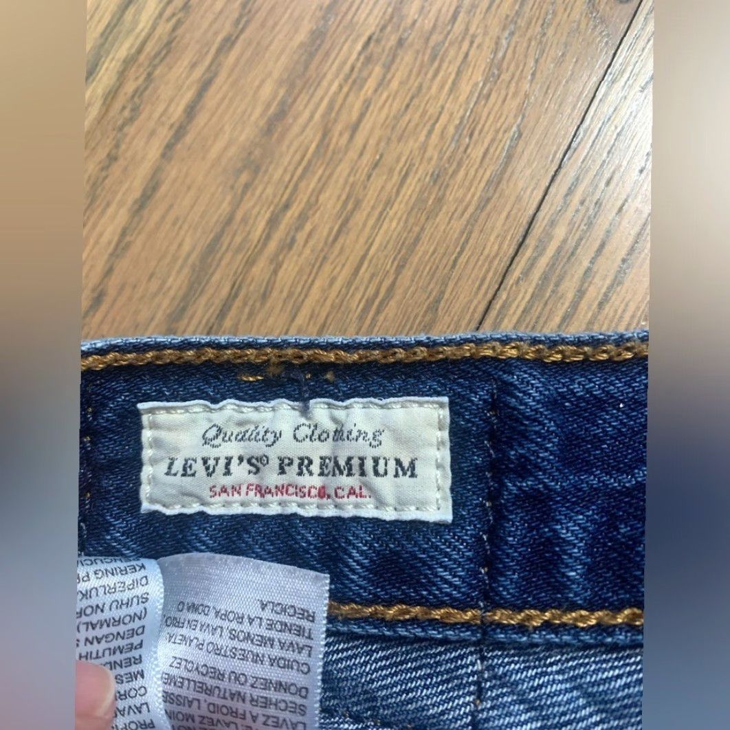 Levi's Levi's Jeans 24 Women's Blue Ankle Button Fly RIB Cage Straight 24 Jeans Size 42" / US 20 - 6 Thumbnail