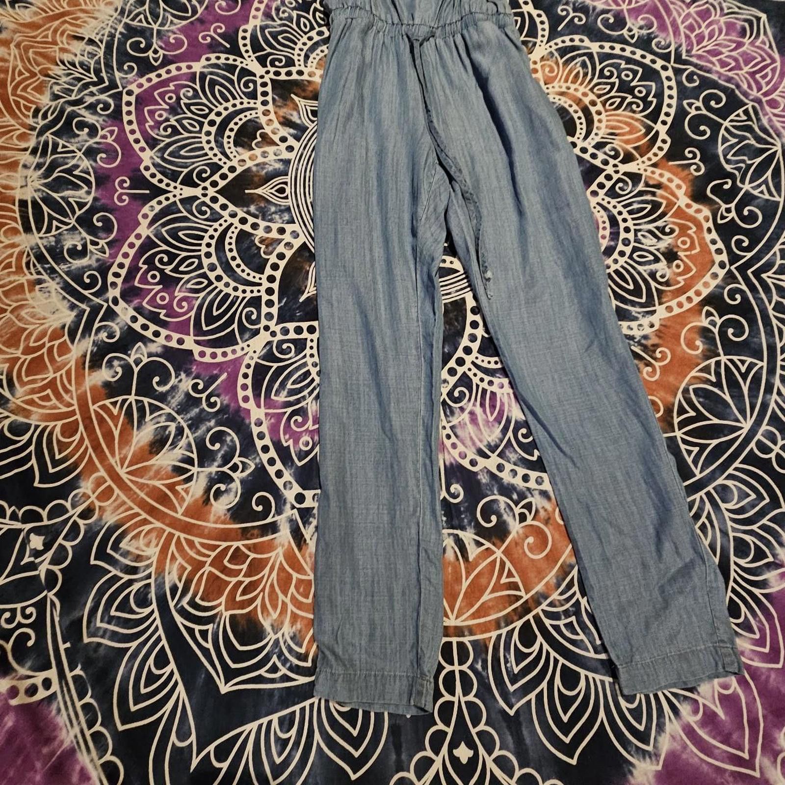 Designer Women's Light Weight Denimn Jumpsuit Size 32" / US 10 / IT 46 - 2 Thumbnail