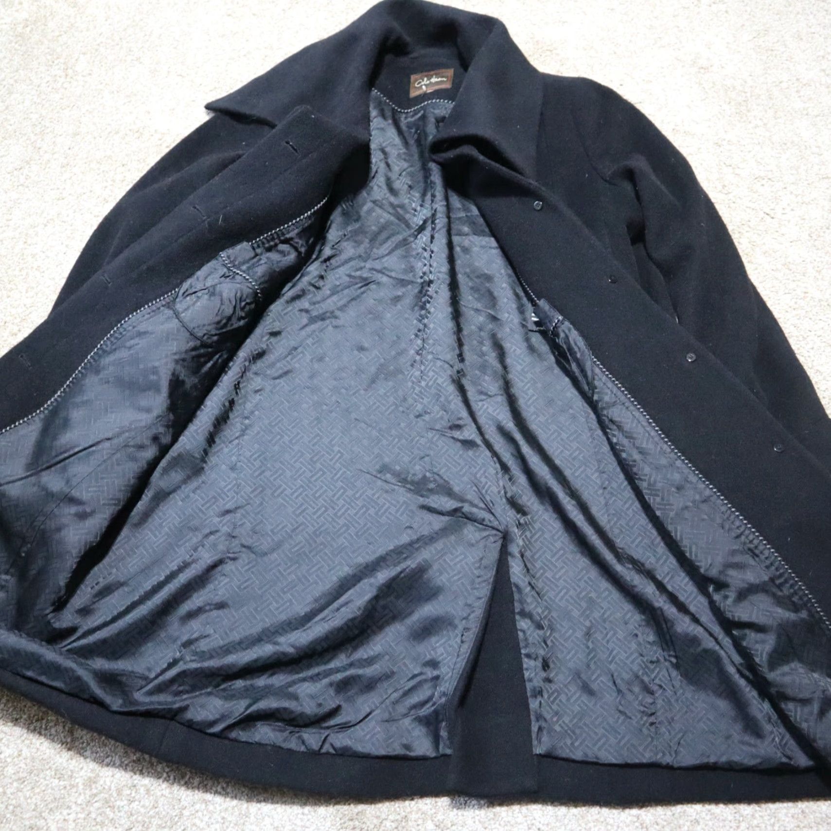 Cole Haan VINTAGE Cole Haan Wool Cashmere Long Pea Coat Jacket Black Women's Size 8 Size M / US 6-8 / IT 42-44 - 2 Thumbnail