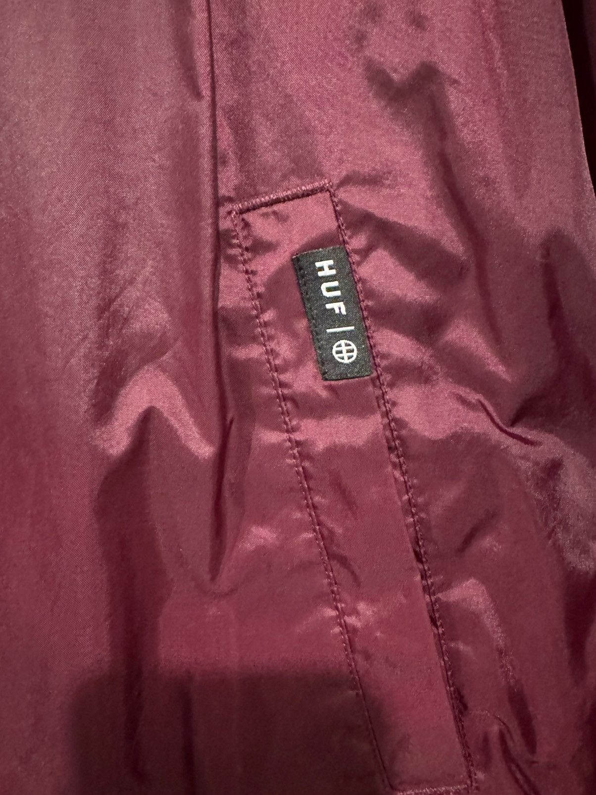 Huf Huf Windbreaker Burgundy Men’s Medium Size US M / EU 48-50 / 2 - 4 Thumbnail