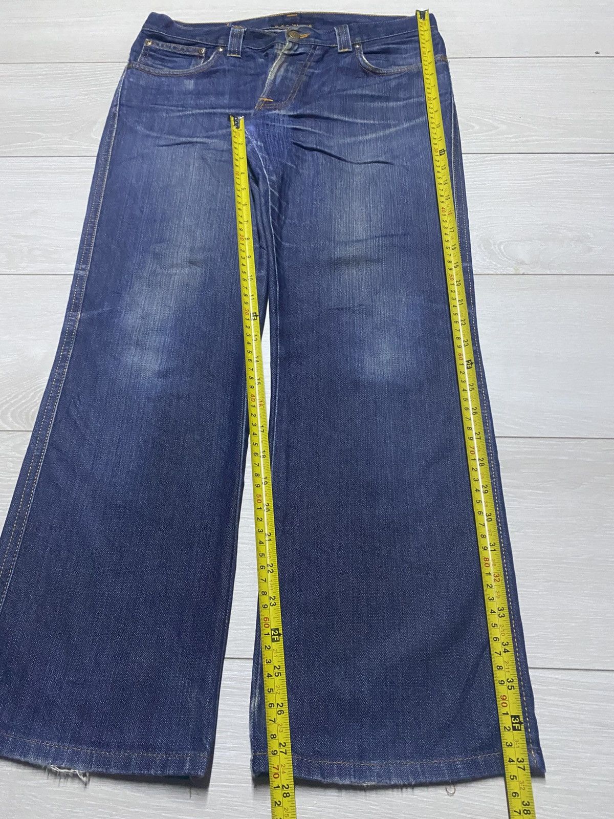 Nudie Jeans Vintage Nudie Jeans Repair Straight Loose Slim Jeans Size US 32 / EU 48 - 13 Thumbnail