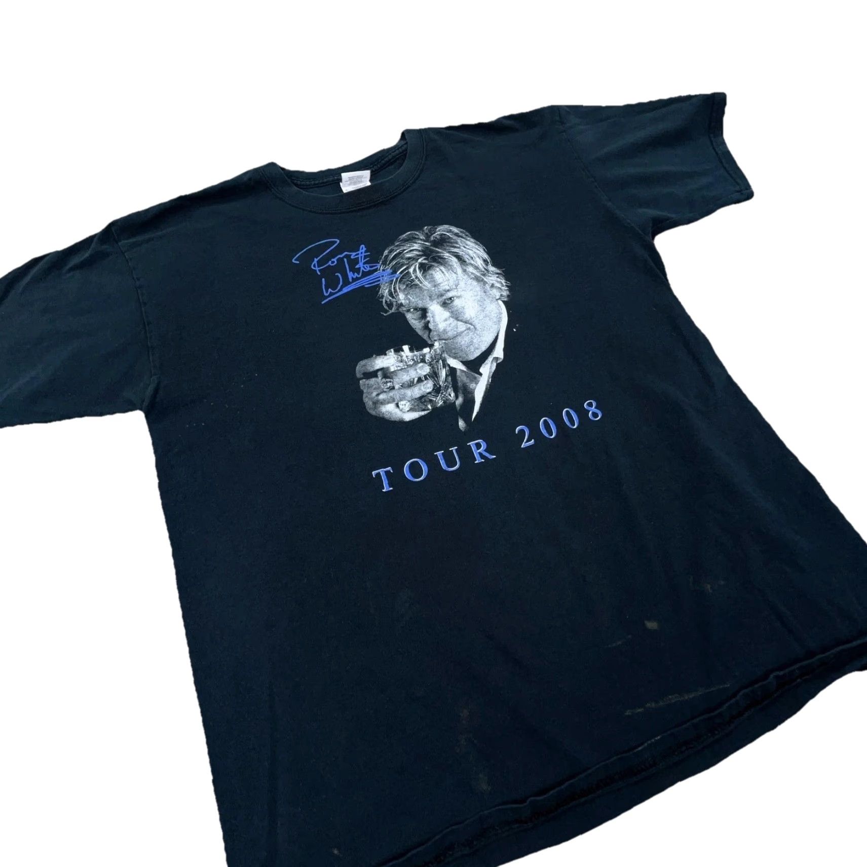 Gildan VINTAGE Ron White Shirt Men L Black Tee Comedy Tour 2008 Y2K Comedian 2000s Size US L / EU 52-54 / 3 - 6 Thumbnail