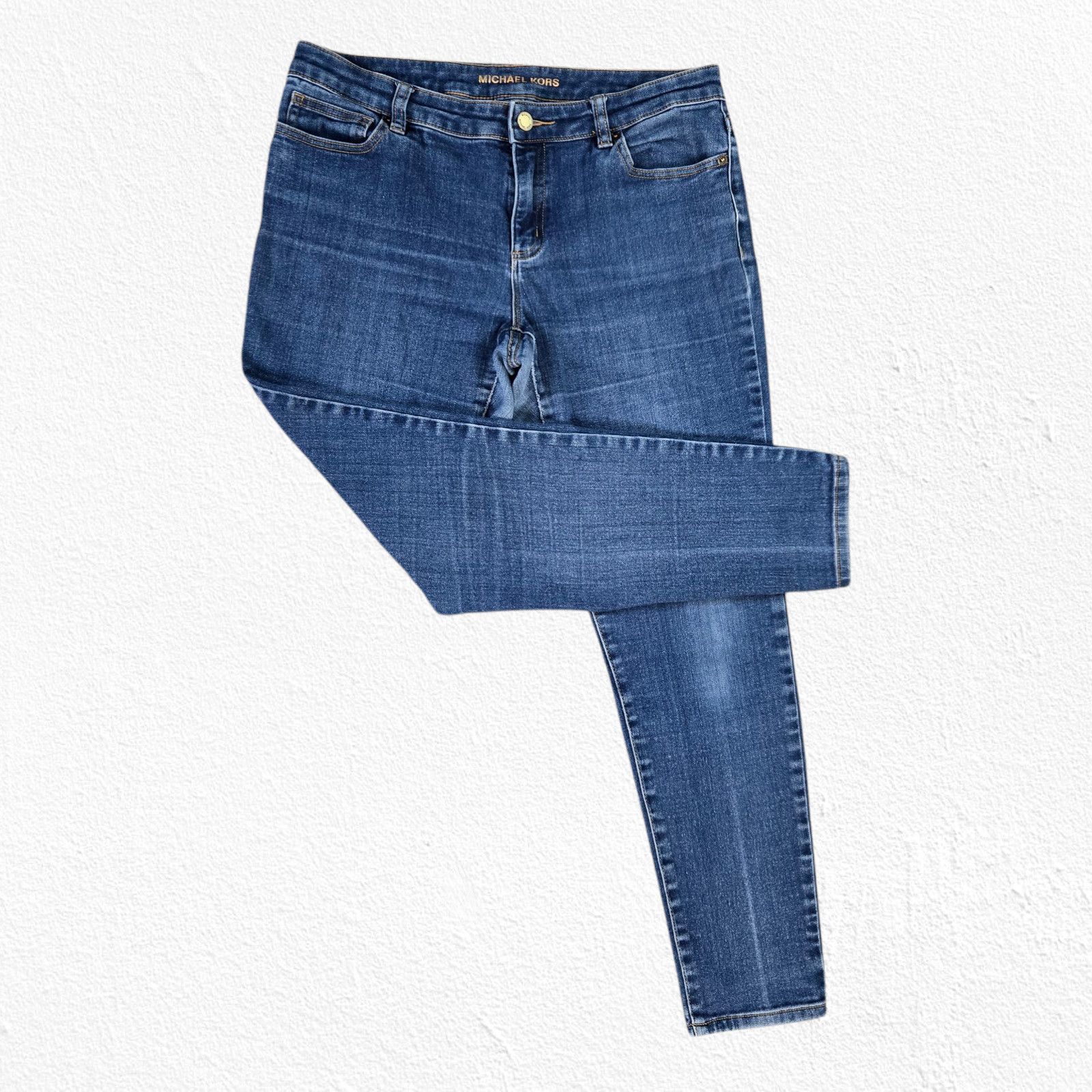 Michael Kors Michael Kors Mid Rise Ankle Designer Skinny Jeans Size 8 Size 30" / US 8 / IT 44 - 8 Thumbnail
