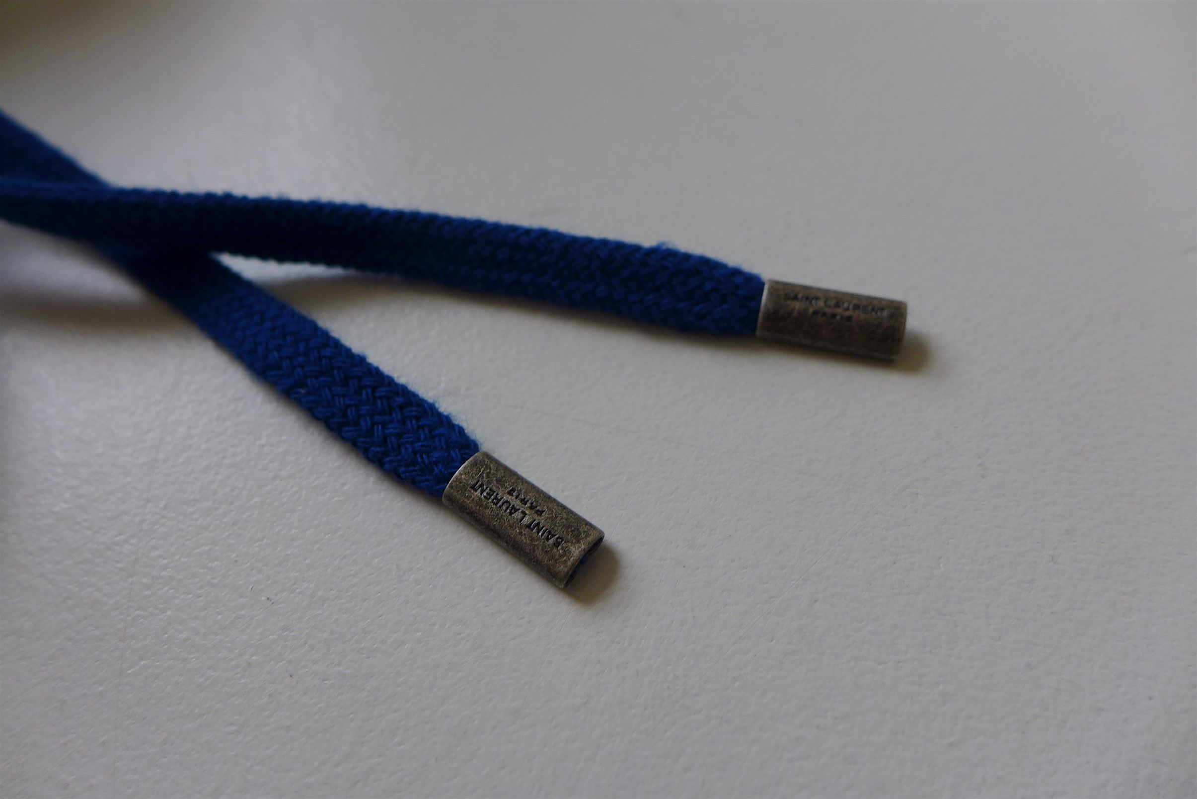 Saint Laurent Paris Saint Laurent Logo Embroidery Hoodie - Blue Cotton Size US M / EU 48-50 / 2 - 14 Thumbnail