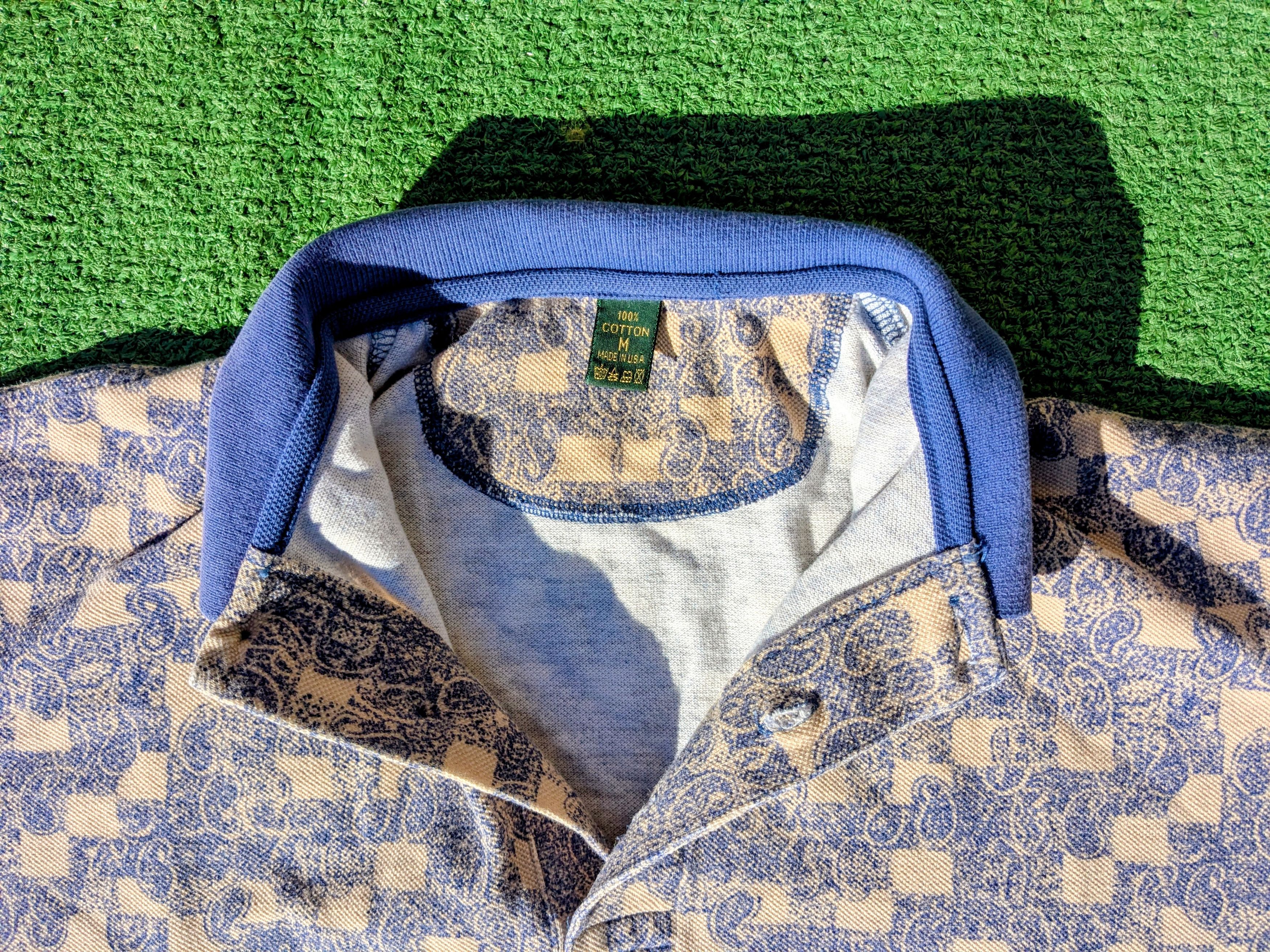 Other VTG Y2K Check Paisley Pattern USA-Made S/S Pullover Shirt Size US M / EU 48-50 / 2 - 6 Thumbnail