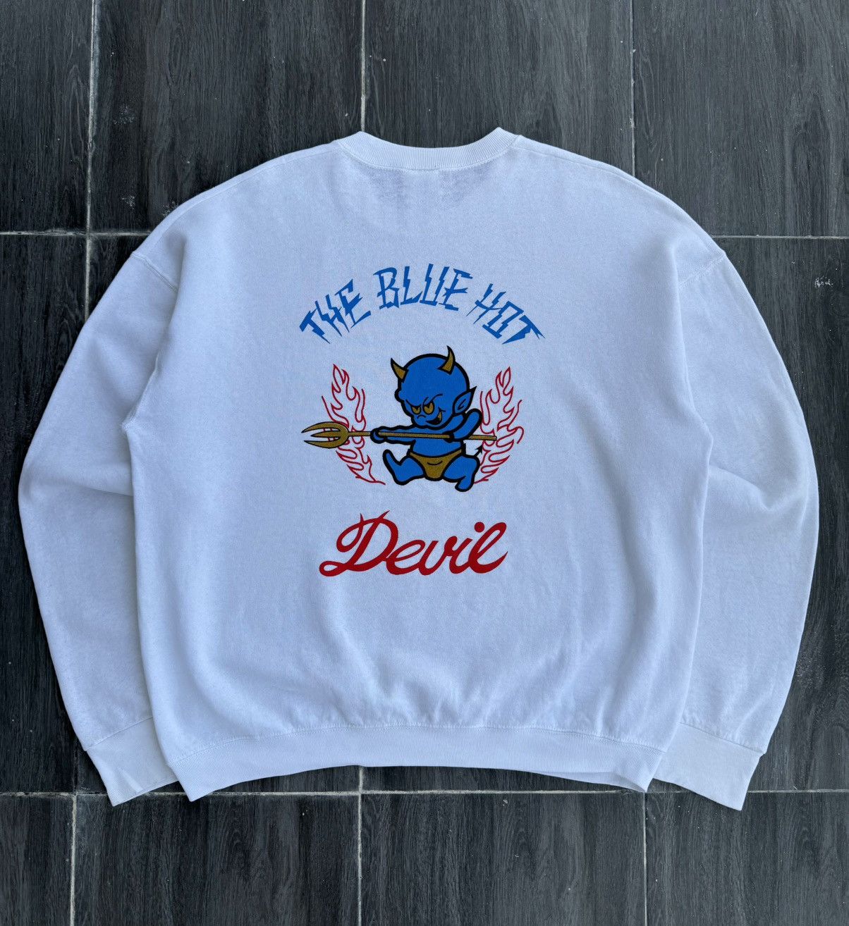 Dogtown 💥RARE💥 1990s DOGTOWN "The Blue Hot Devil" Skateboard Powell Size US L / EU 52-54 / 3 - 11 Thumbnail