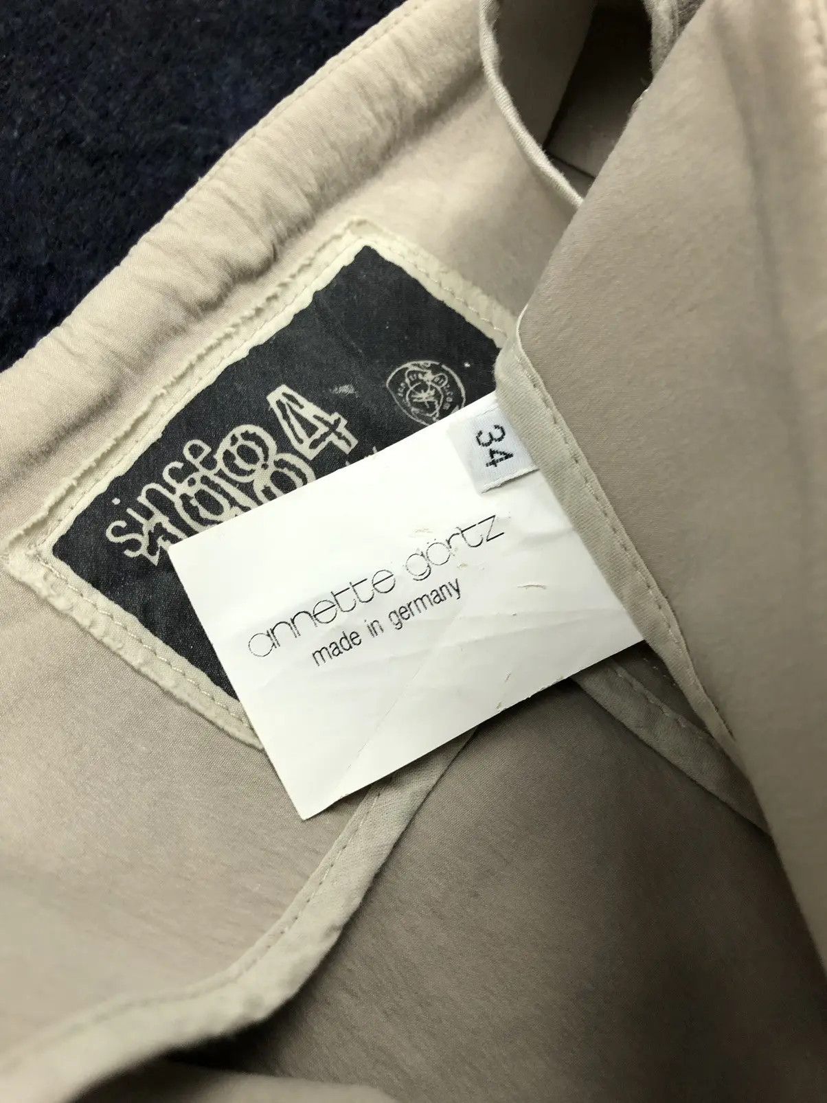 Annette Gortz ANNETTE GORTZ Vintage Beige Avantgarde Cotton Germany Pants Size 24" / US 00 / IT 34 - 8 Thumbnail