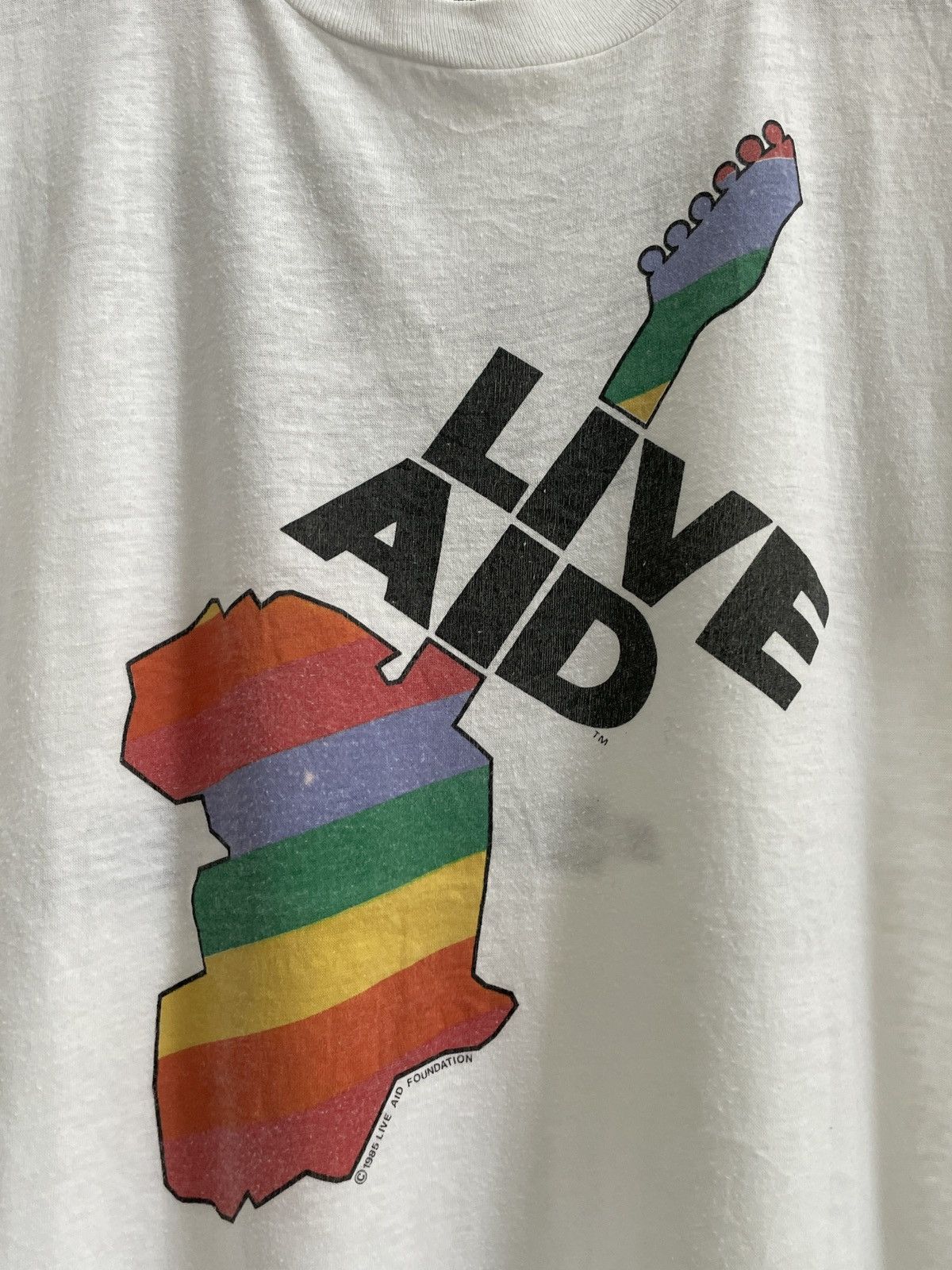 Band Tees × Vintage Vintage 1985 Live Aid Tee Size US M / EU 48-50 / 2 - 2 Thumbnail