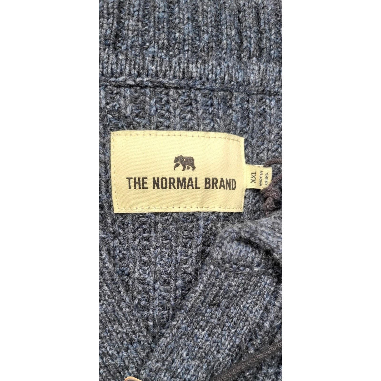 Other NWT The Normal Brand Marled Wool Sweater Steel Blue 2XL Size US XXL / EU 58 / 5 - 5 Thumbnail