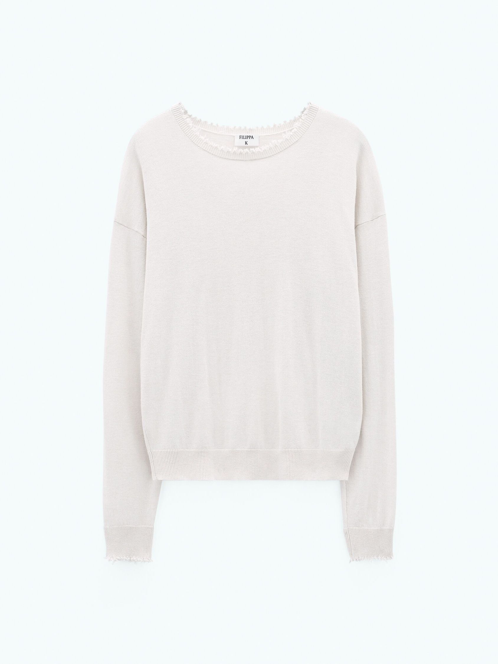 Filippa K Filippa K Frayed R-Neck Top Top Size XXS / US 00 / IT 34 - 1 Thumbnail