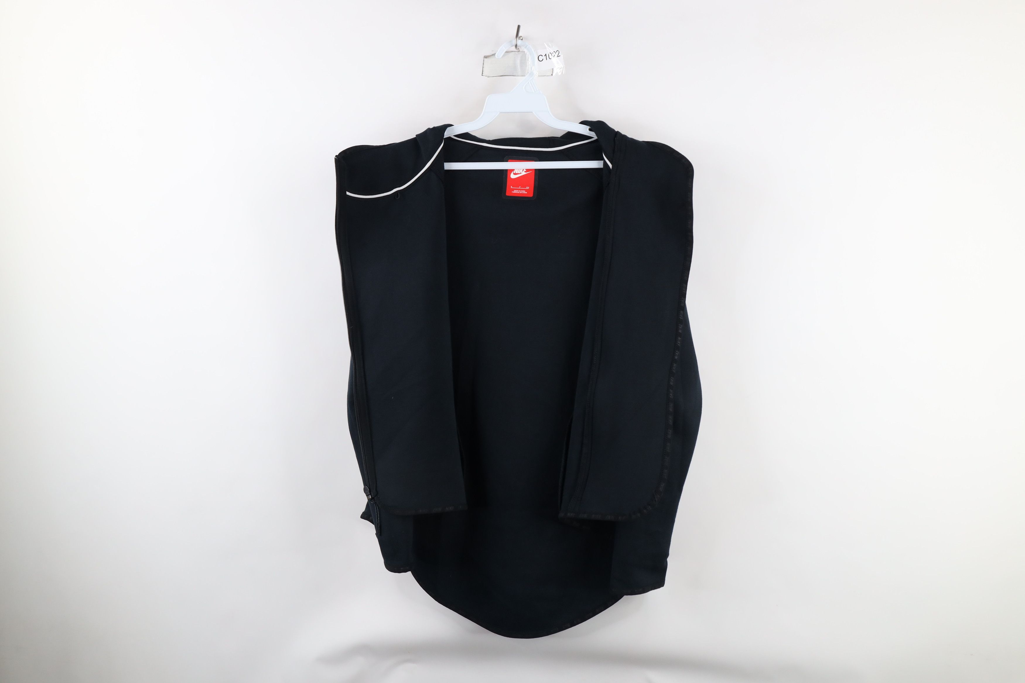 Nike × Vintage Nike Sportswear Tech Fleece Out Full Zip Hooded Cape Jacket Size S / US 4 / IT 40 - 7 Thumbnail