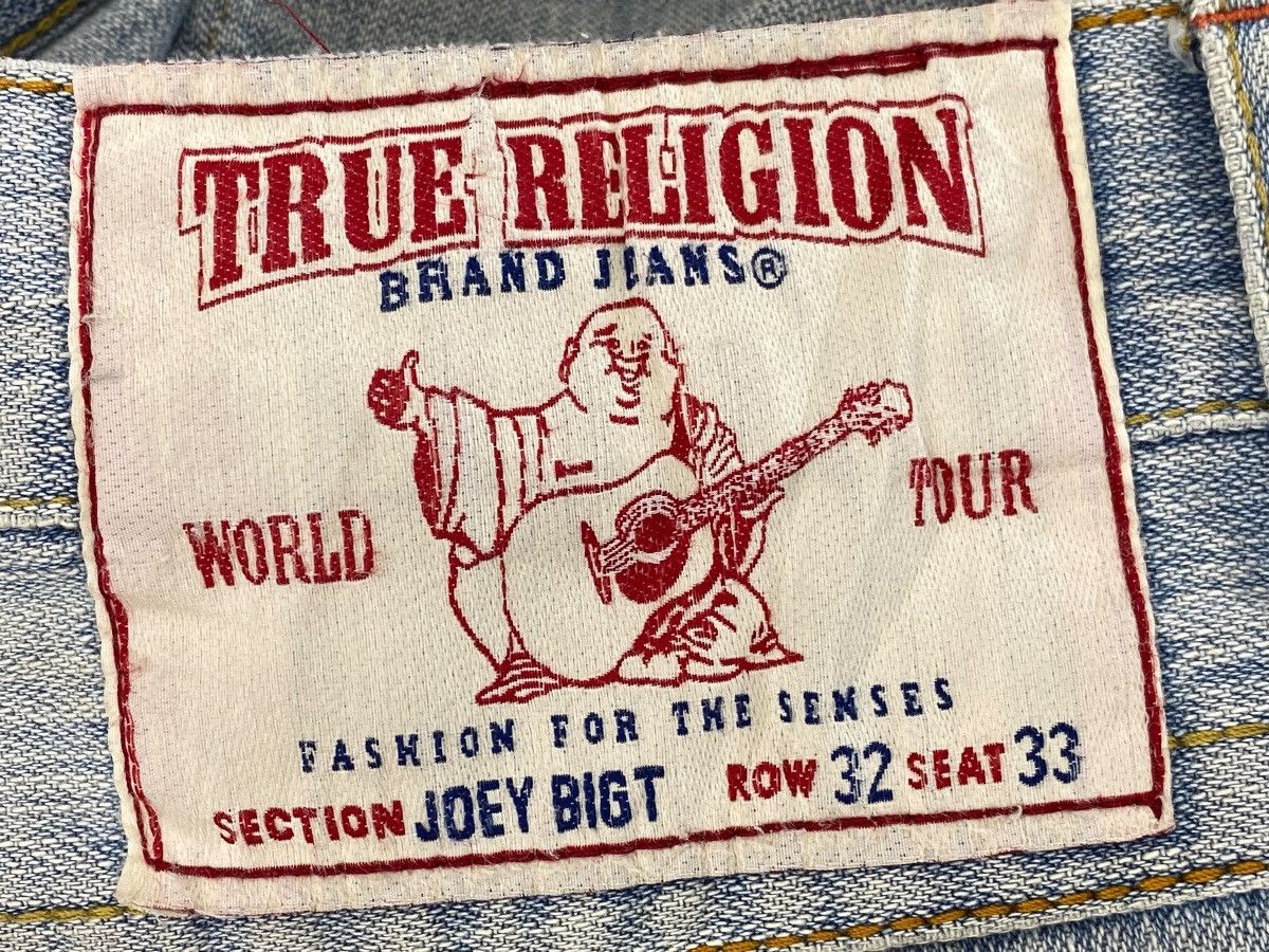 True Religion True Religion Acid Blue Wash Ripped Style Baggy Jeans Size US 31 - 11 Thumbnail