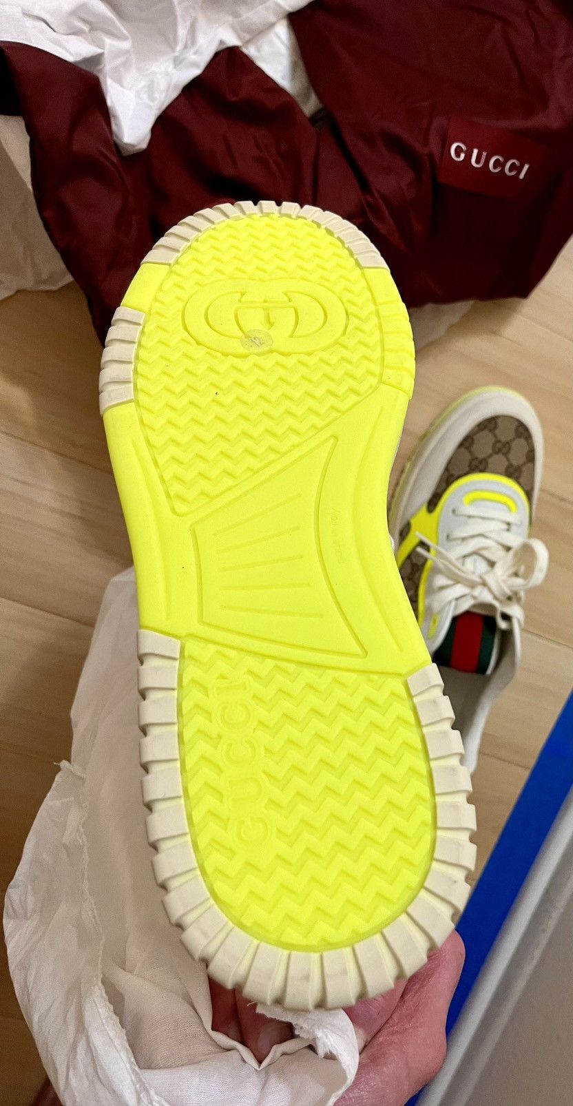 Gucci 🇭🇺 Gucci 🇮🇹 Web Sneaker Size 46 Summer ‘24 Fire! Size US 12 / EU 45 - 5 Thumbnail