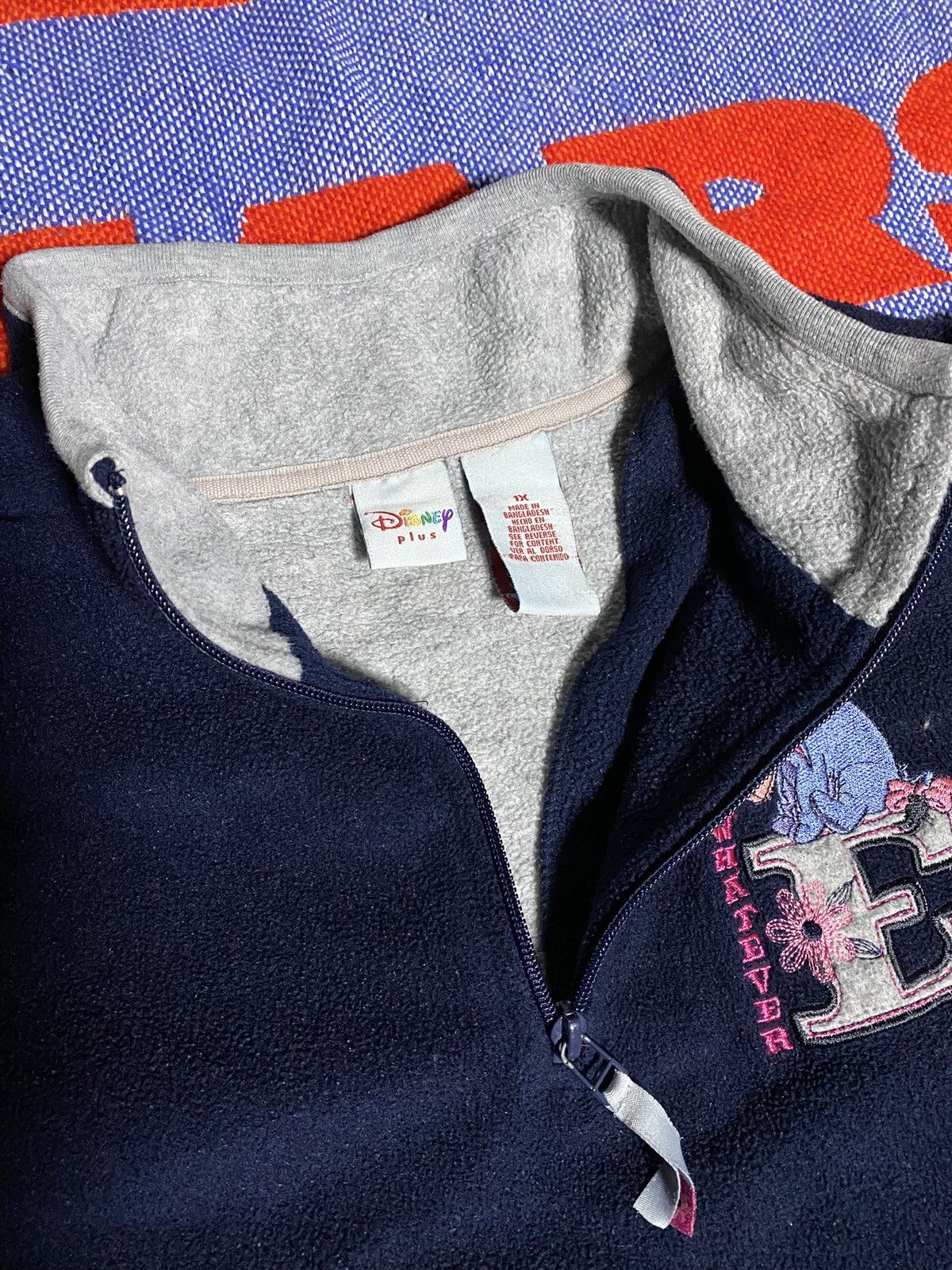 Disney × Vintage Vintage Disney Plus Eeyore Women’s Fleece Jacket Size XL / US 12-14 / IT 48-50 - 5 Thumbnail