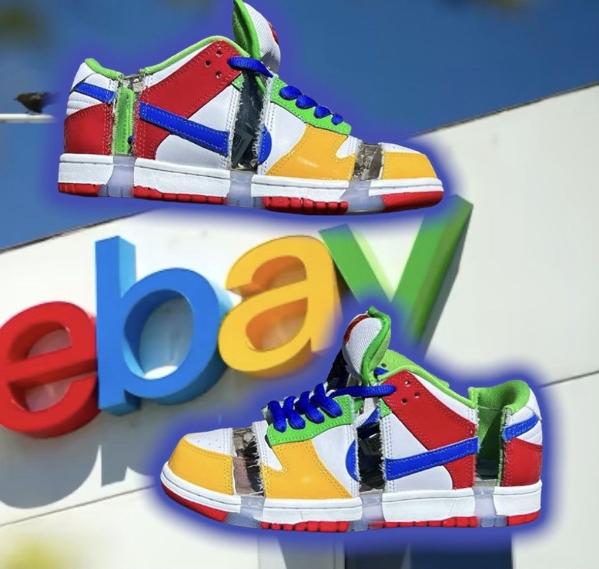Nike 🆕 eBaY ❌ NiKe SB 🟢 DuNK LoW 👟 SaNDy 🟡 BoDeCKeR Size US 10 / EU 43 - 2 Thumbnail