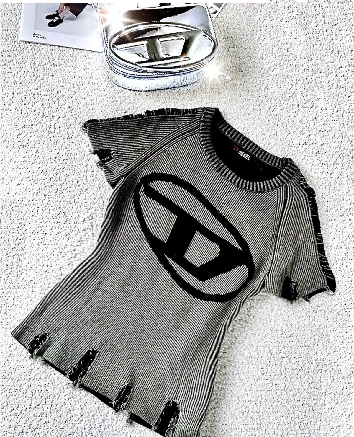 Diesel Nwt, Women’s DIESEL Distressed Sweater Size S / US 4 / IT 40 - 14 Thumbnail