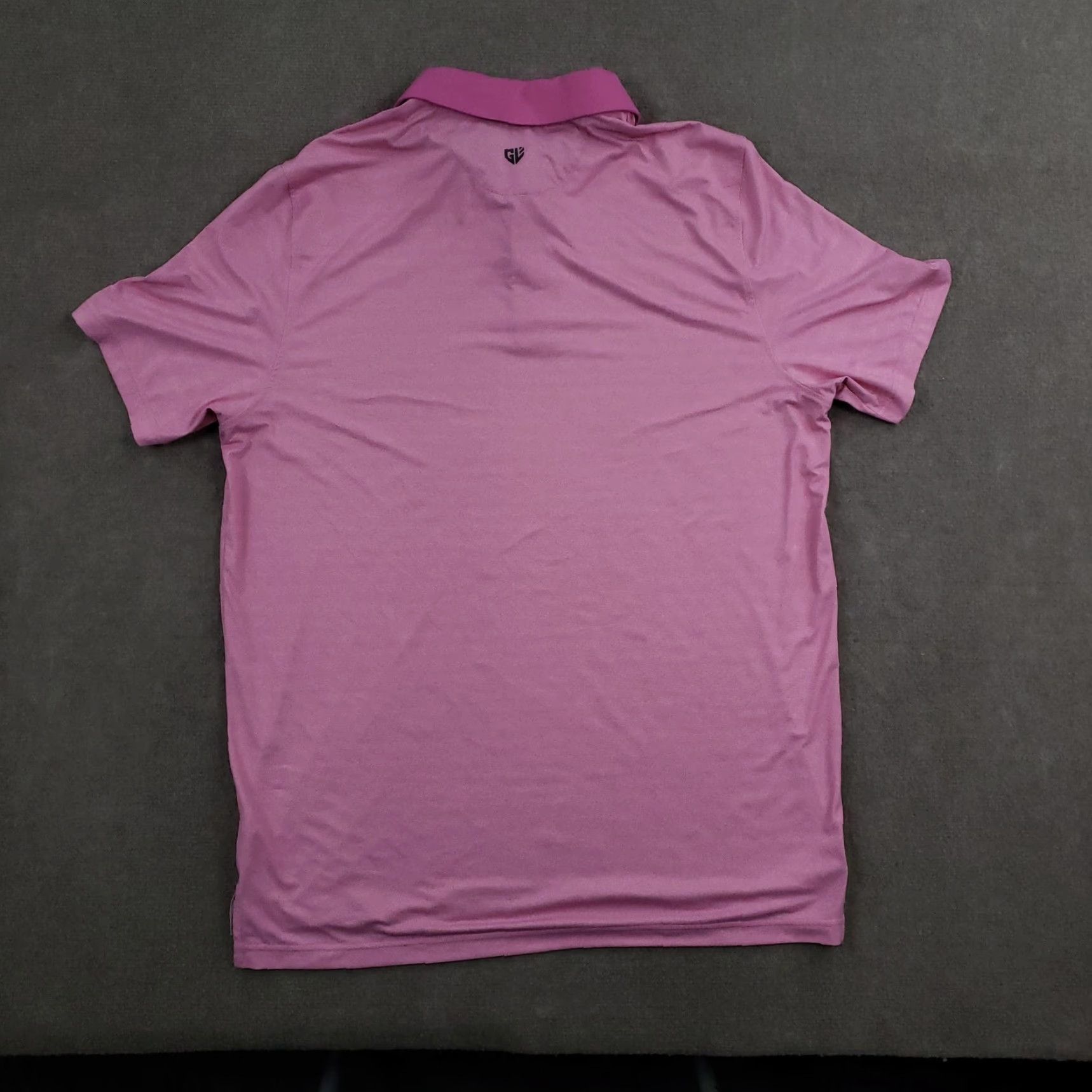 Vintage Graham Luxe Polo Shirt Mens Large Pink Performance Stretch Golf Short Sleeve Shirt Size US L / EU 52-54 / 3 - 7 Thumbnail