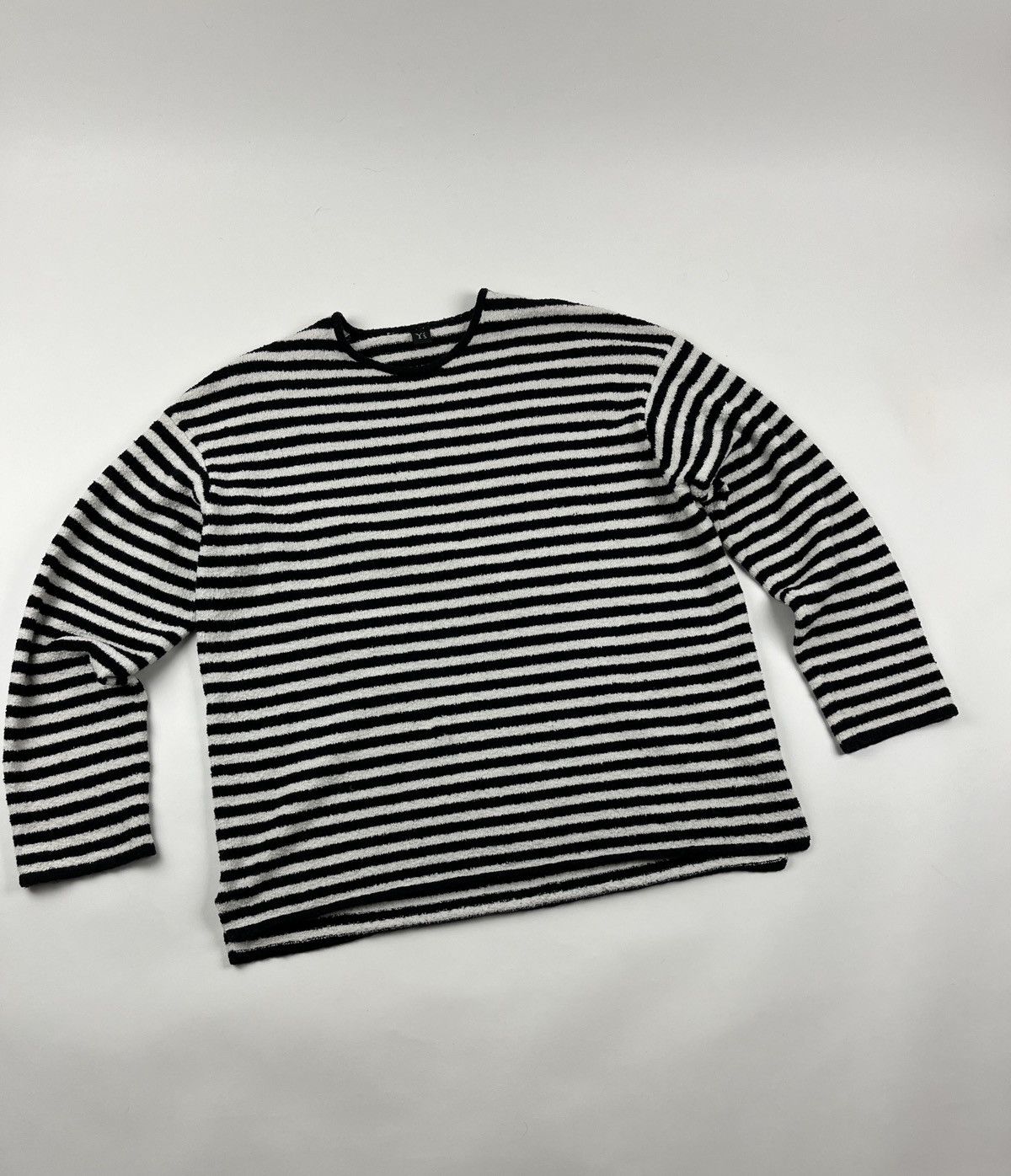 Japanese Brand Vintage🔥Y’s Yohji Yamamoto Striped Sweater/Sweatshirt Size US XL / EU 56 / 4 - 3 Thumbnail