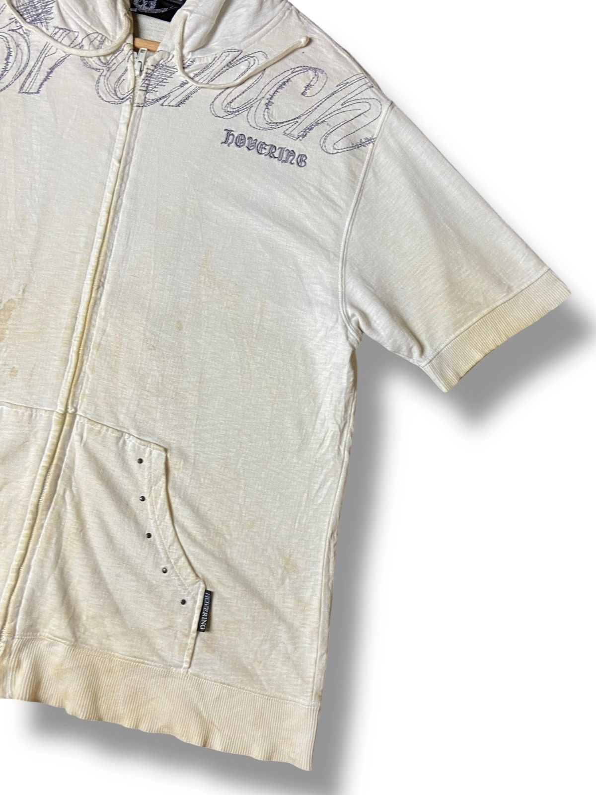 Japanese Brand Hovering Short Sleeve Full Zip Hooded Jacket (147) Size US XS / EU 42 / 0 - 4 Thumbnail