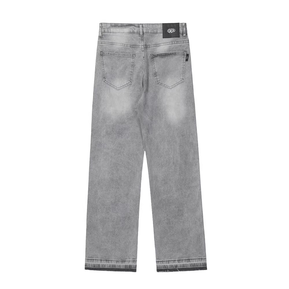 Japanese Brand × Jean Men's washed distressed American loose straight jeans Size US 32 / EU 48 - 2 Thumbnail