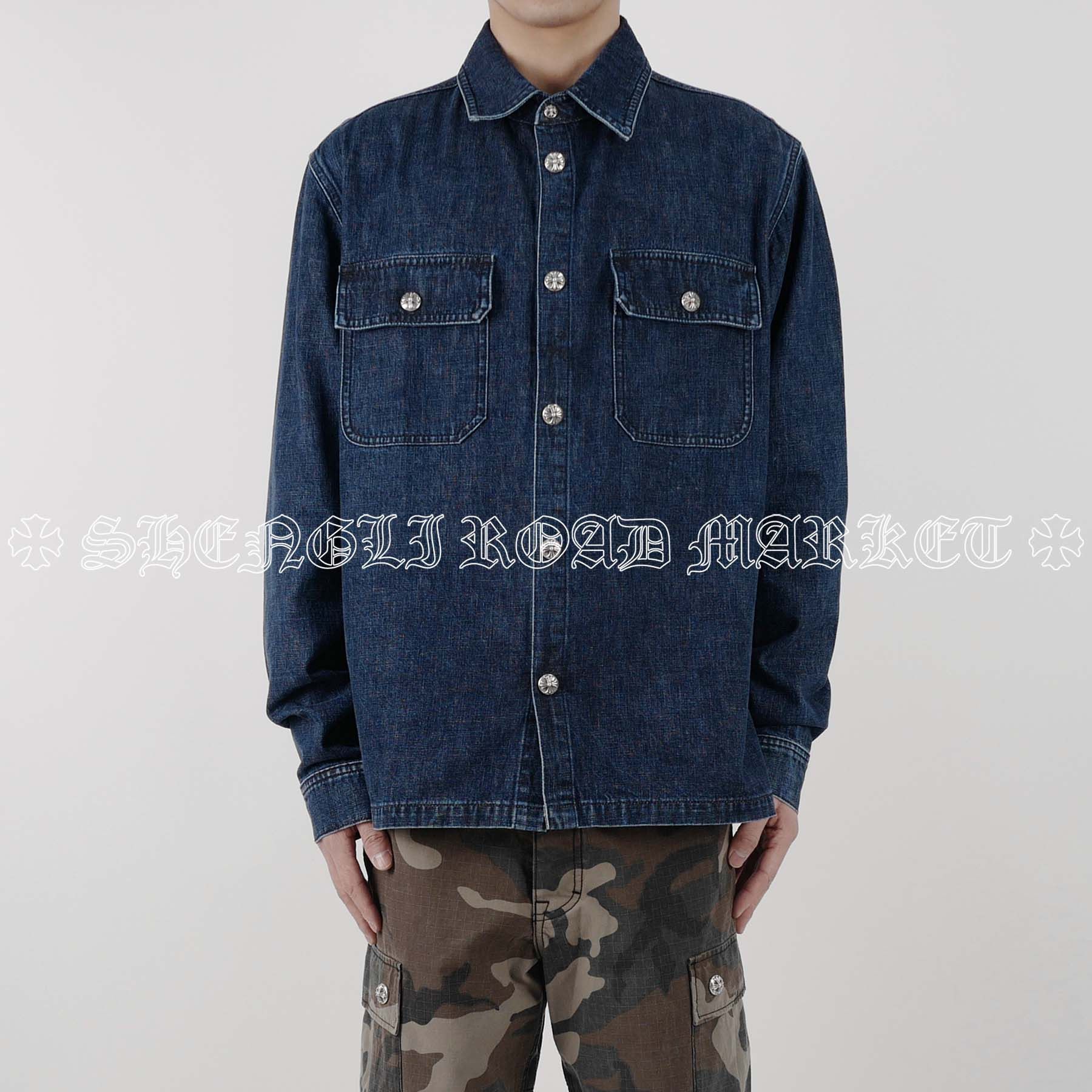 Chrome Hearts Chrome Hearts Work Dog Denim Shirt Jacket Size US L / EU 52-54 / 3 - 11 Thumbnail