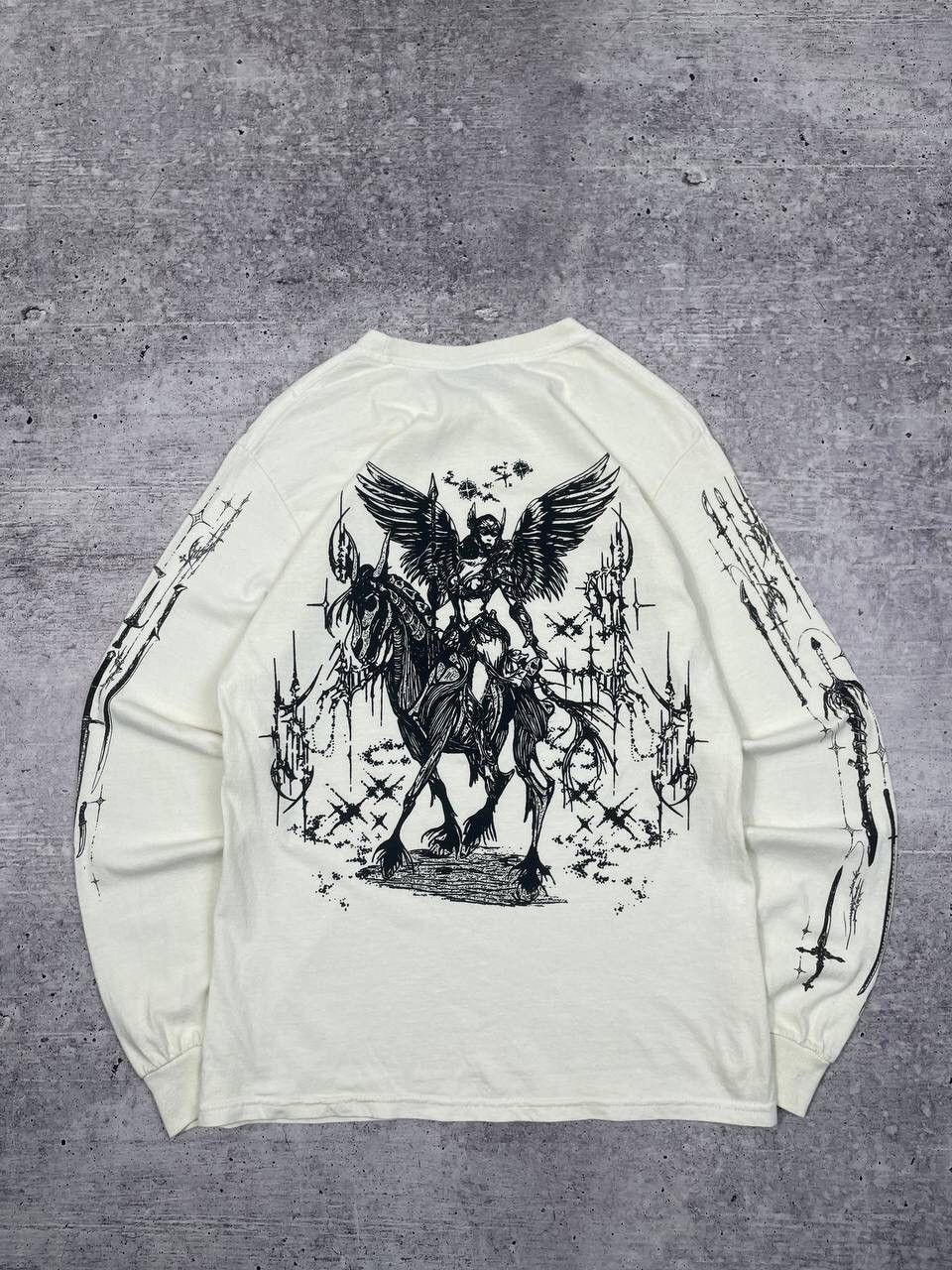If Six Was Nine Crazy Valkyrae Skyfall Printed Long Sleeve Shirt Y2K Size US S / EU 44-46 / 1 - 4 Thumbnail