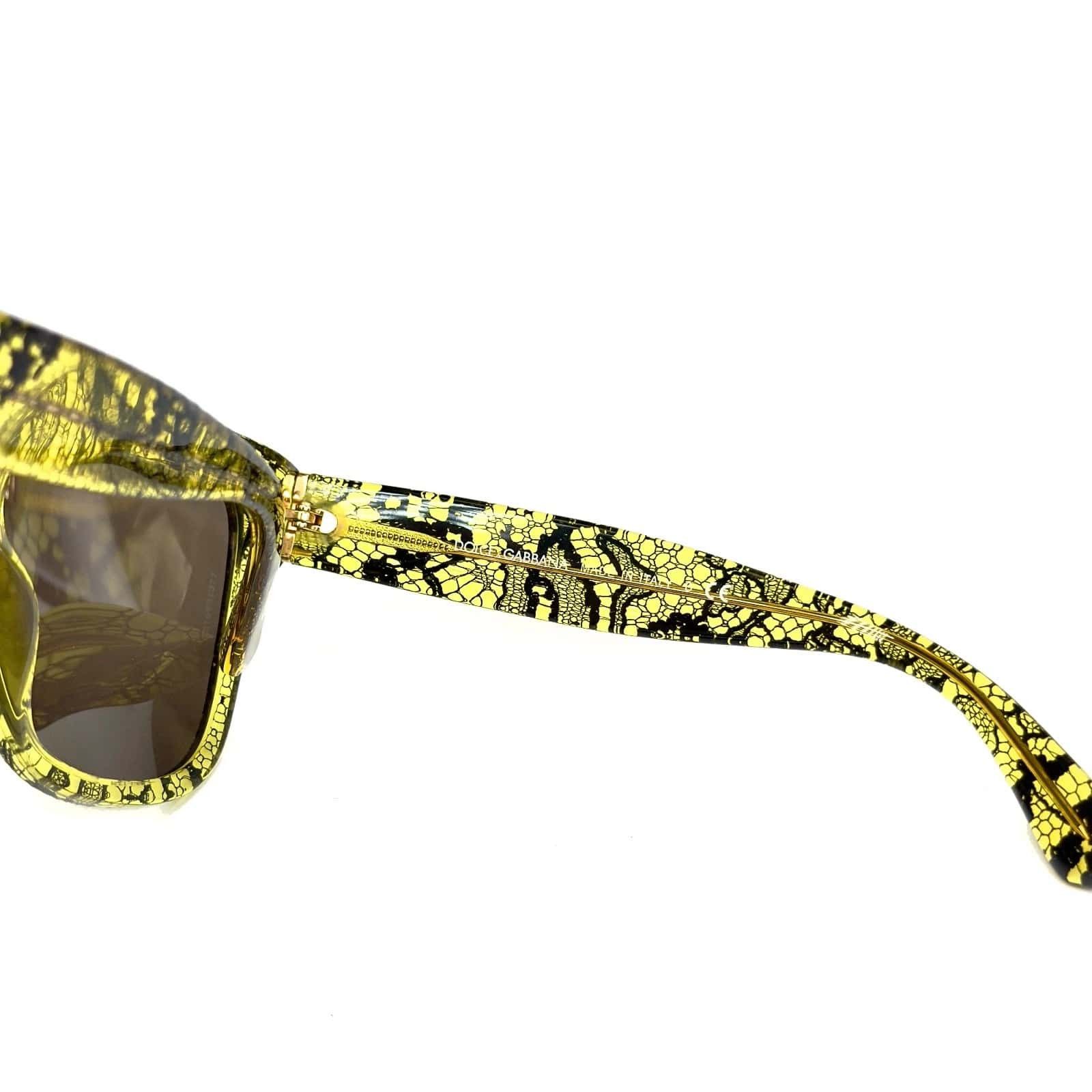 Dolce & Gabbana Dolce & Gabbana DG4226 4226 CHANTILLY LACE Yellow Sunglasses Size ONE SIZE - 3 Thumbnail