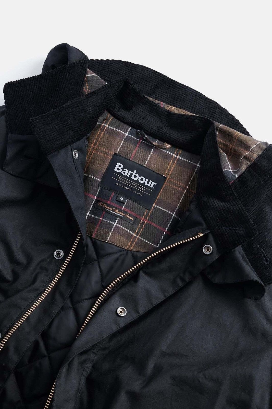 Barbour 🔥RRP715€ NWT Barbour Short Wind Waxed Parka Jacket Size L 🇬🇧🖤 Size US L / EU 52-54 / 3 - 25 Thumbnail