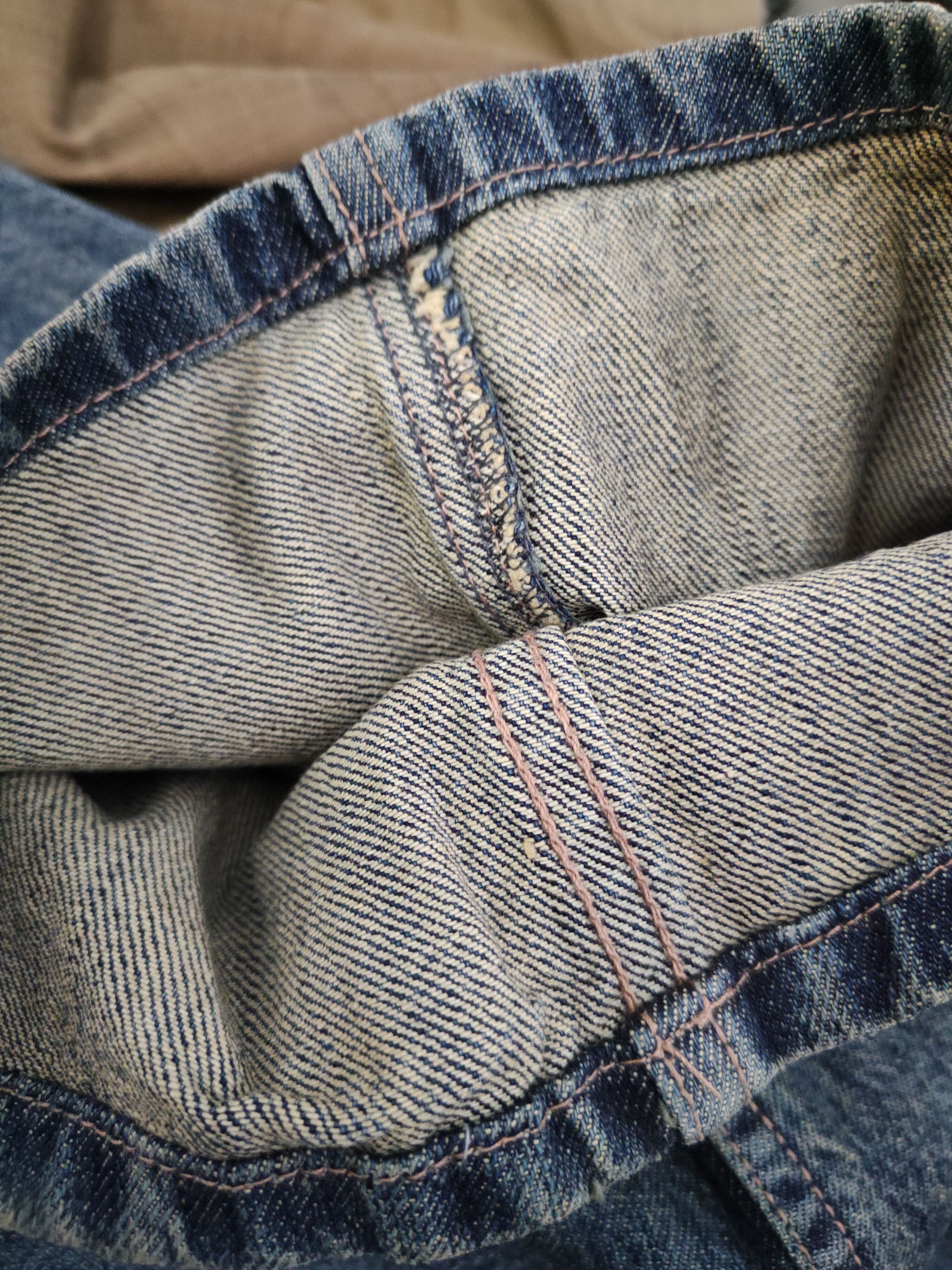 Japanese Brand DL Japan vintage Blue Distressed Ripped denim Jeans #191 Size US 28 / EU 44 - 12 Thumbnail