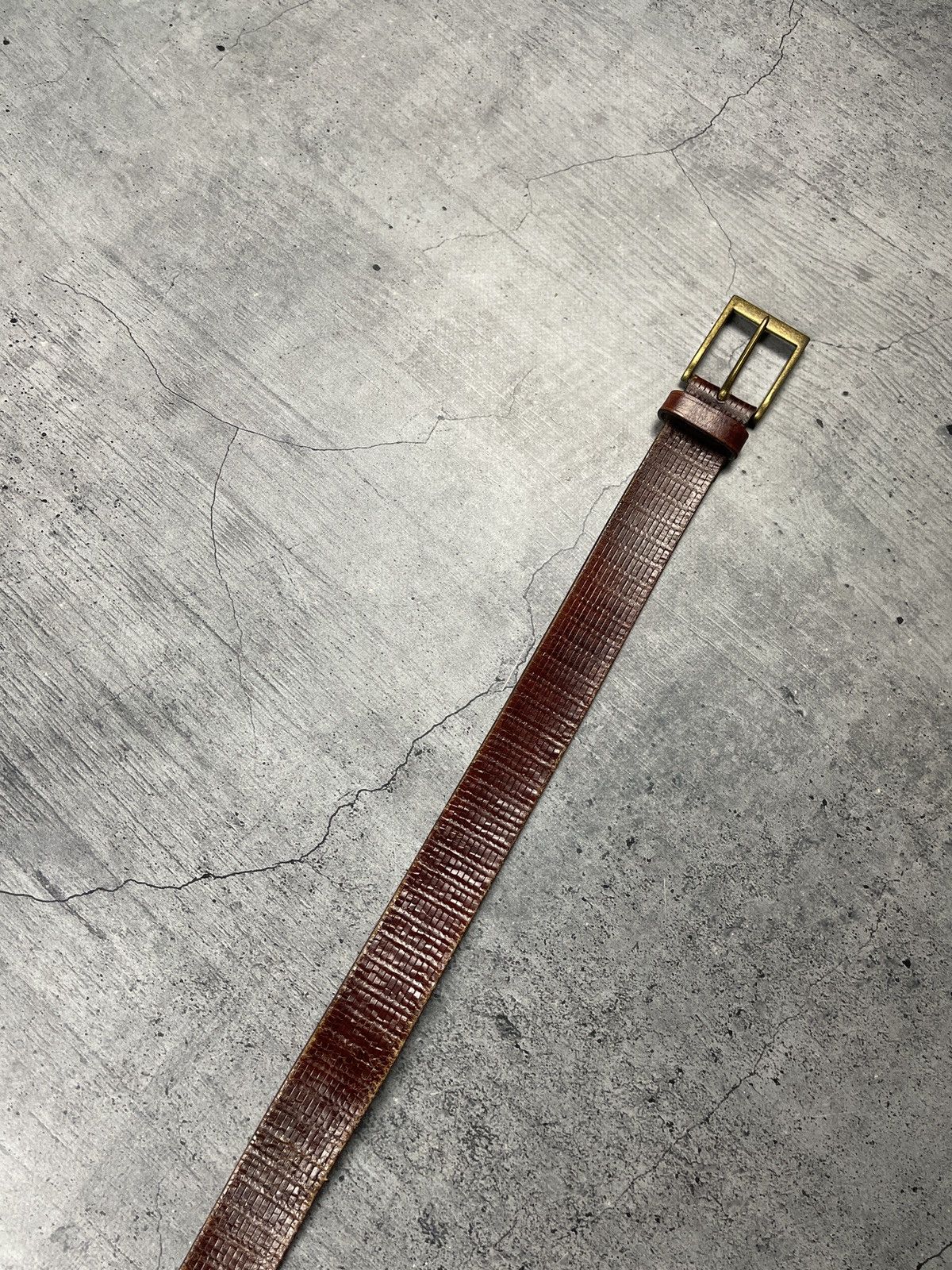 Levi's × Vintage Levi’s vintage brown leather belt Size ONE SIZE - 3 Thumbnail