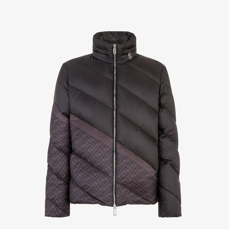 Fendi o1B3y1r0526 Puffer Jacket in Black/Purple Size US S / EU 44-46 / 1 - 1 Thumbnail