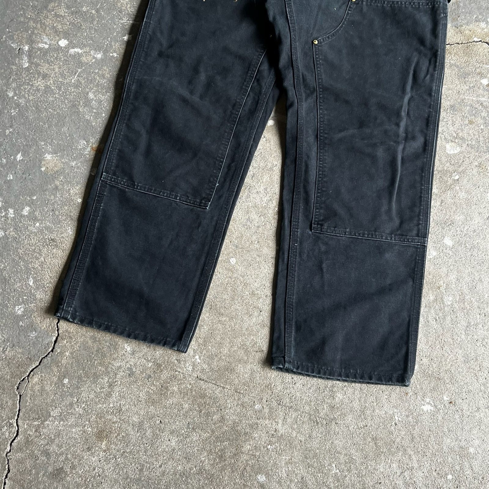 Carhartt × Vintage Carhartt black double knee work wear carpenter pants Size US 33 - 3 Thumbnail