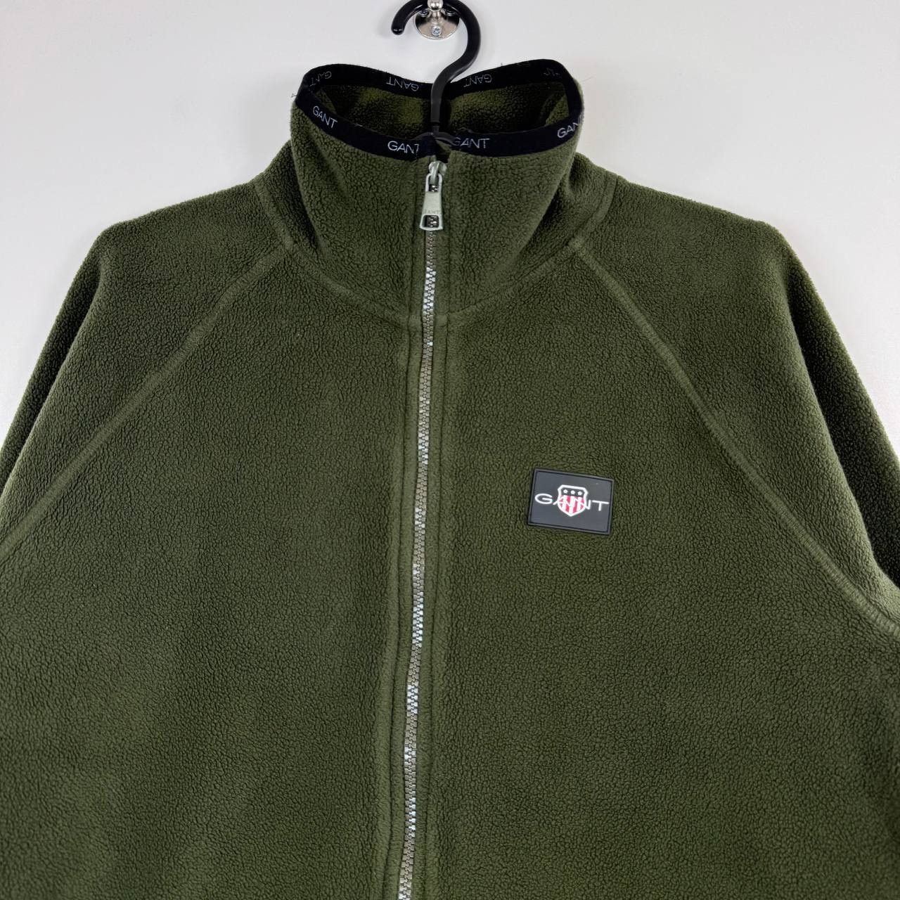 Gant Gant Fleece Jacket Mens Green Full Zip Sweater Outdoor M Size US M / EU 48-50 / 2 - 2 Thumbnail