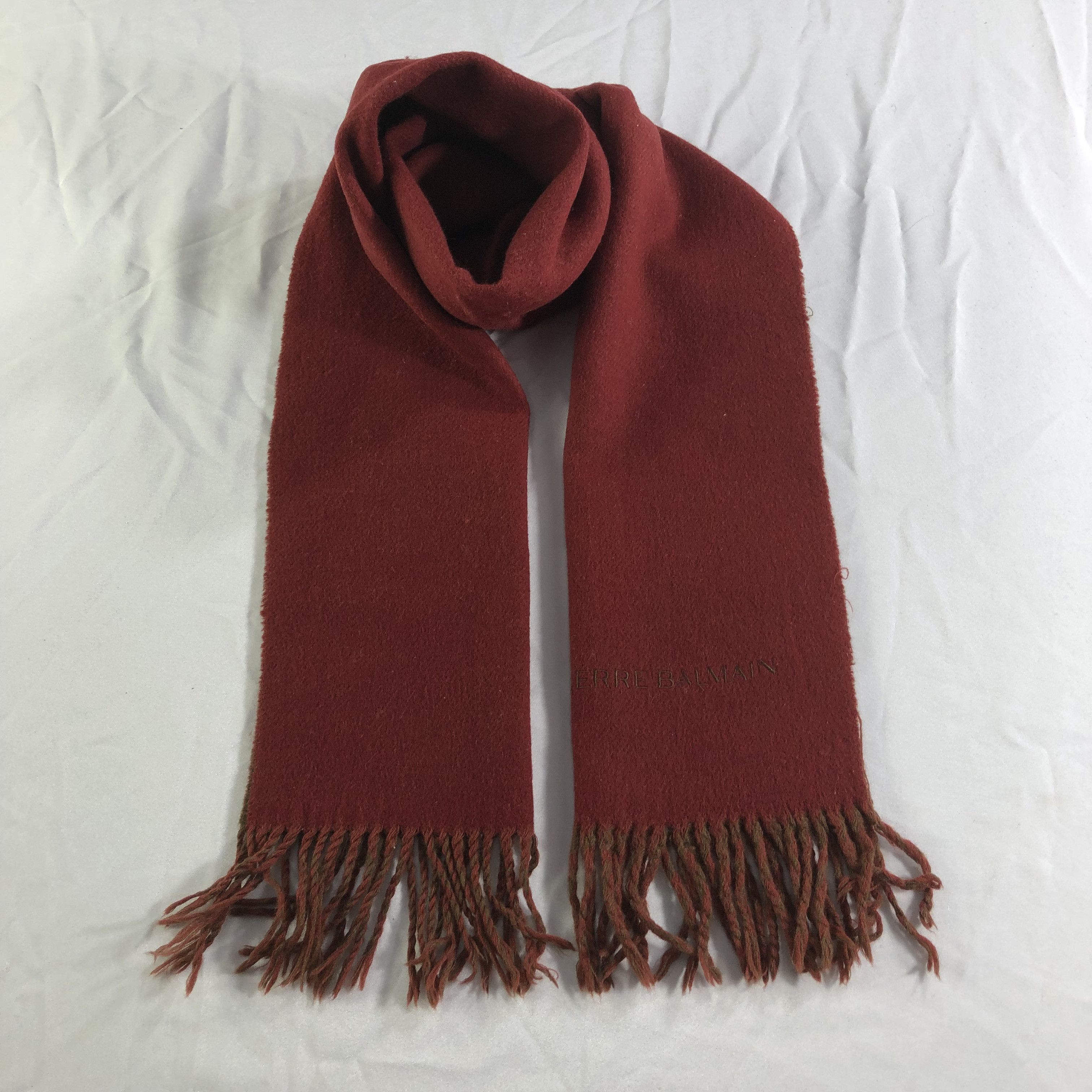 Pierre Balmain Wool Scarf Muffler Neckwear V2245