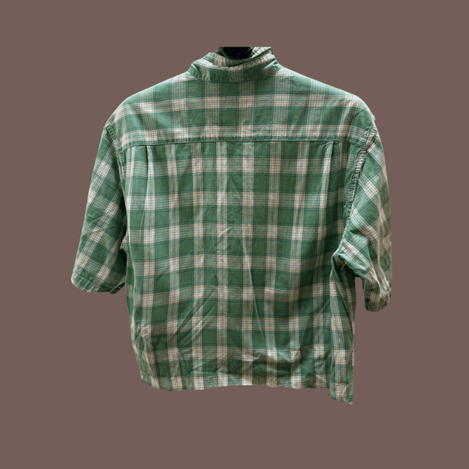 Carhartt VTG Cropped Plaid Shirt | Carhartt Raw Hem Reworked Utility Size US M / EU 48-50 / 2 - 2 Thumbnail