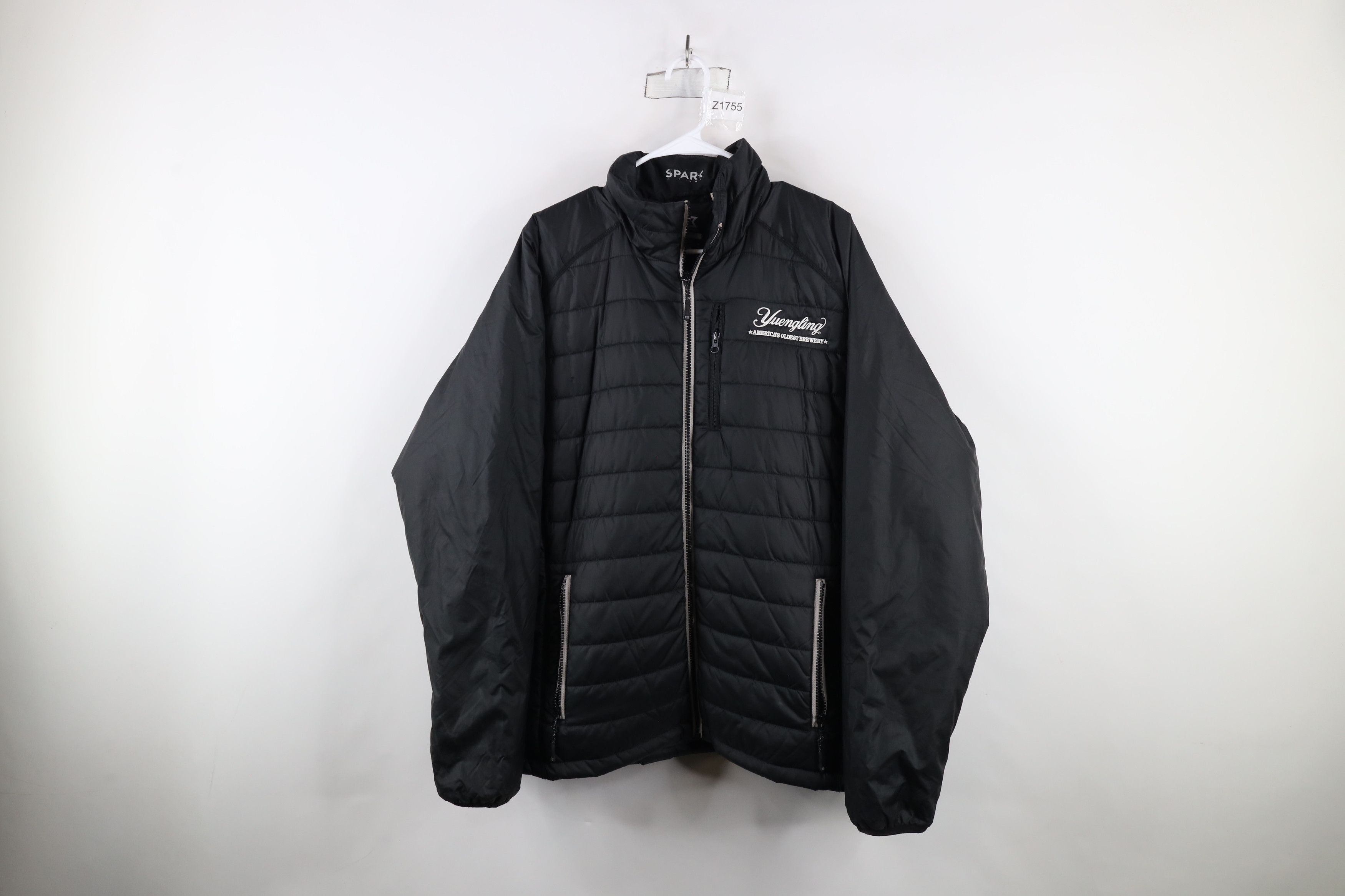 Vintage Streetwear Out Yuengling Beer Full Zip Puffer Jacket Black Size US XXL / EU 58 / 5 - 1 Thumbnail