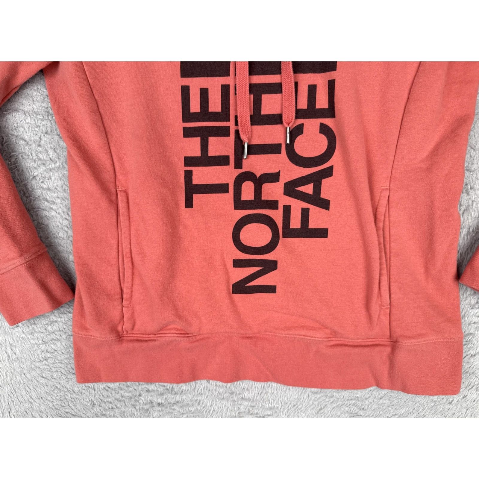 The North Face The North Face Hoodie Womens Large Pink Vertical Logo Fleece Sweatshirt Hike Size L / US 10 / IT 46 - 5 Thumbnail