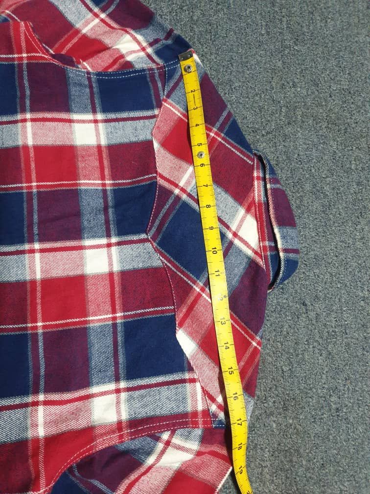 Japanese Brand Wrangler square button checkered western shirt Size US M / EU 48-50 / 2 - 11 Thumbnail