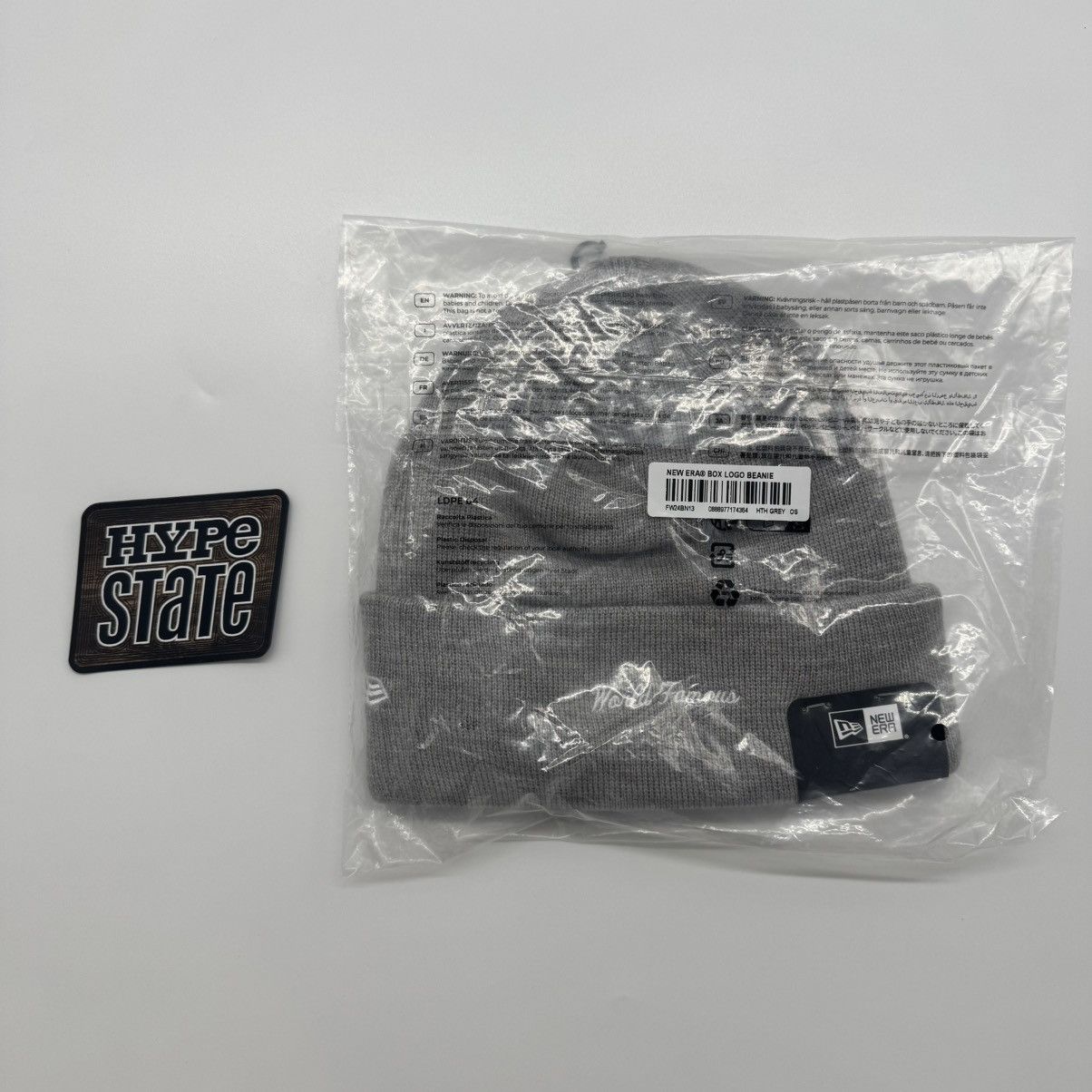 Supreme Supreme New Era Box Logo Beanie (FW24) Heather Grey Size ONE SIZE - 2 Thumbnail