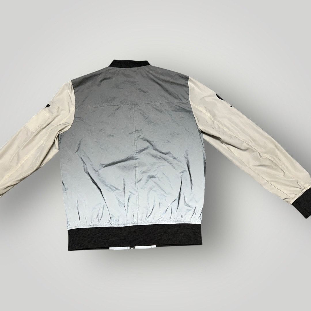 Guess GUESS Los Angeles Reflective Silver Bomber Jacket Zip Up Size US M / EU 48-50 / 2 - 4 Thumbnail