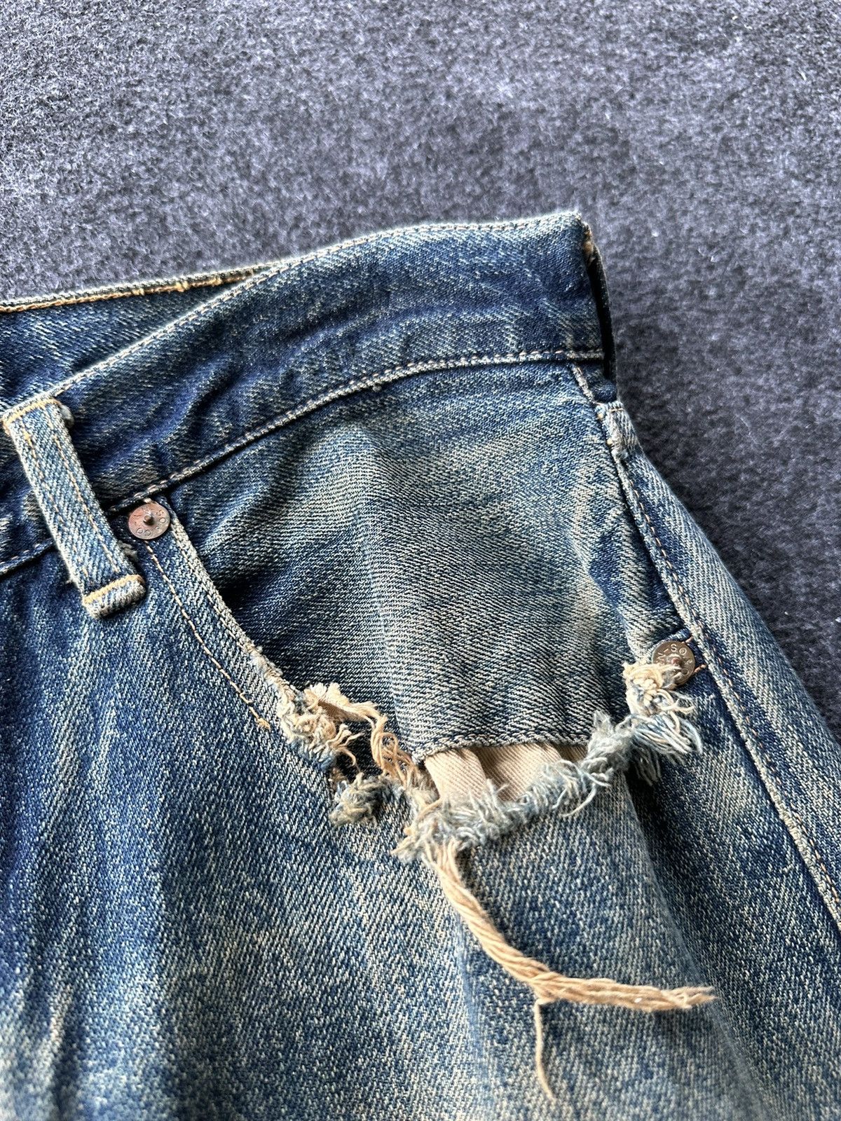 Vintage Smith’s Worn Distressed Rare Denim D141