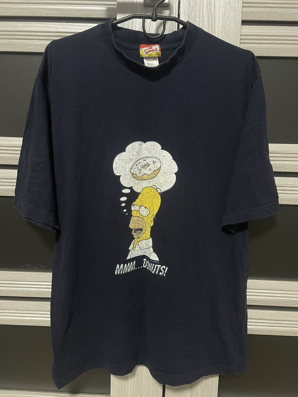 The Simpsons Vintage 1999 The Simpsons Homer Simpson Mmm Donuts T Shirt Size US M / EU 48-50 / 2 - 1 Thumbnail